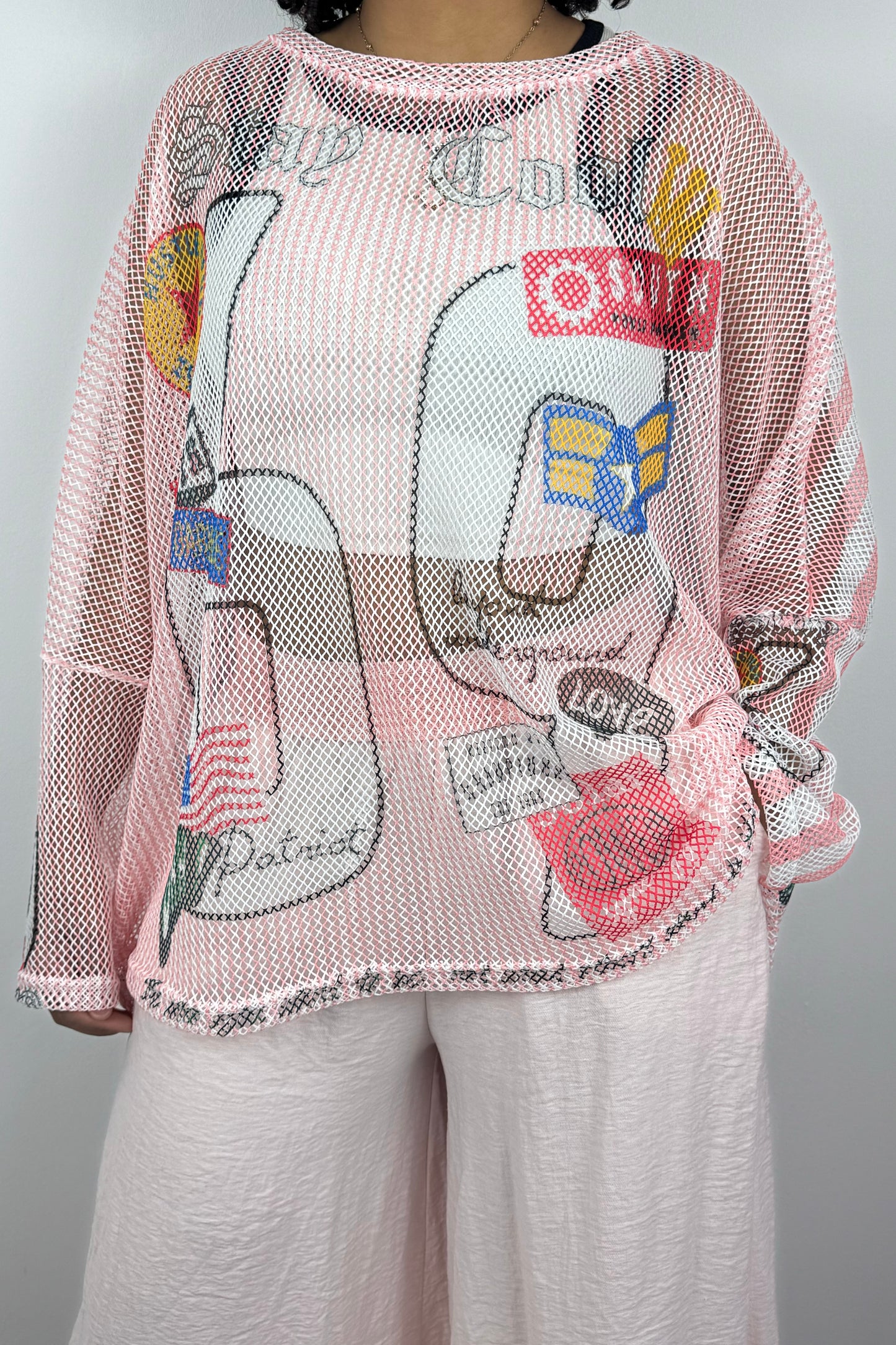 Oversize Damen T-Shirt mit Sommer-Print – Luftig & Trendy