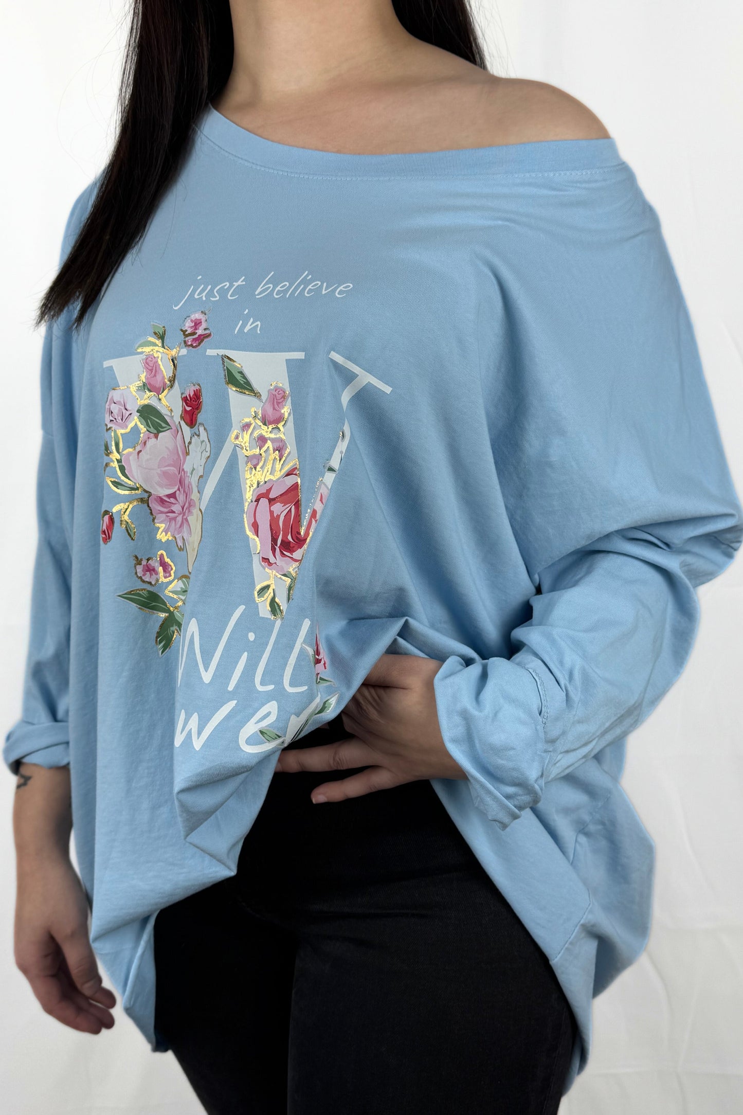 Damen-Shirt mit Frontprint – modern & bequem