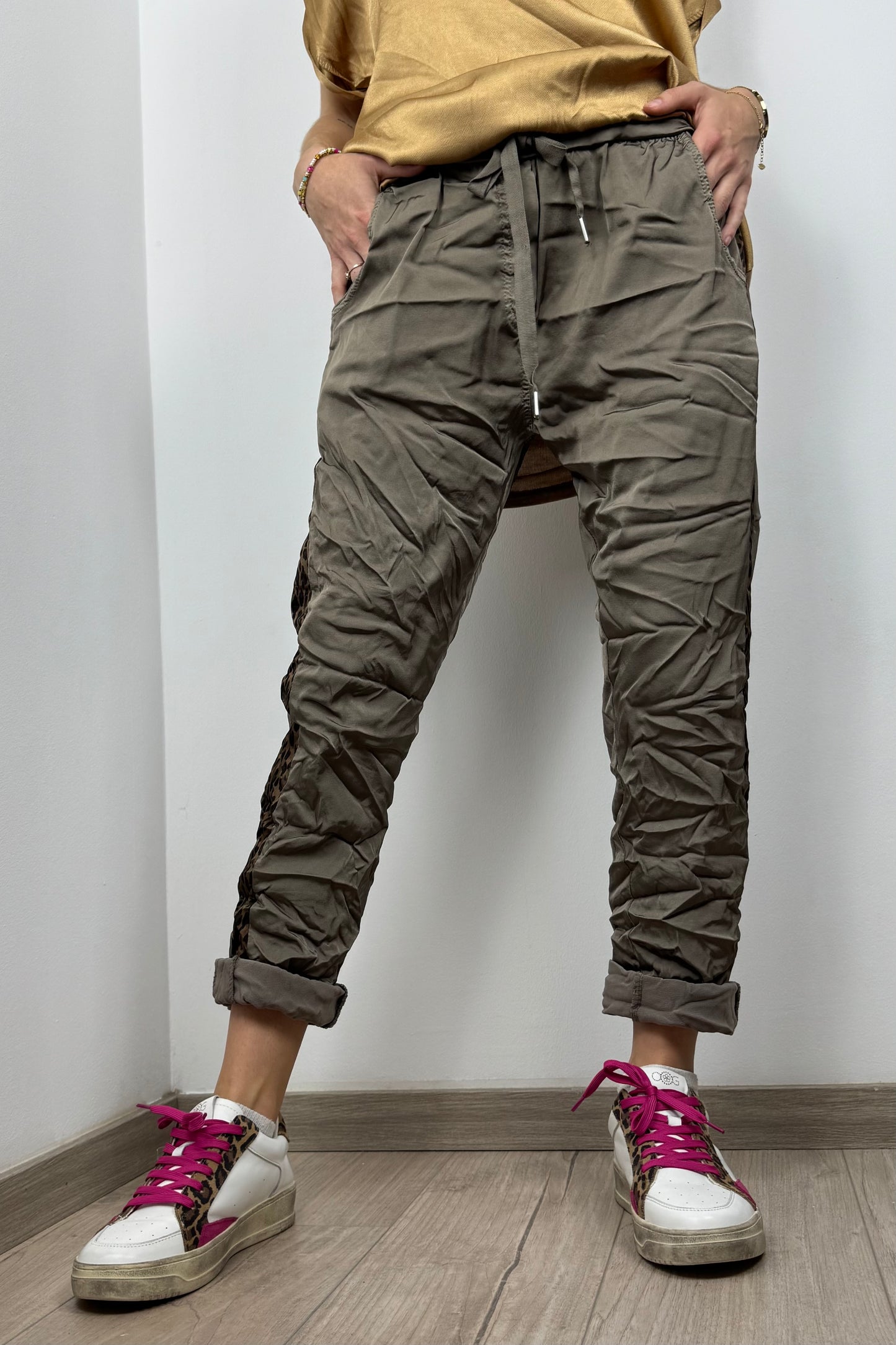 Jogger mit Leoparden-Detail – Einheitsgröße