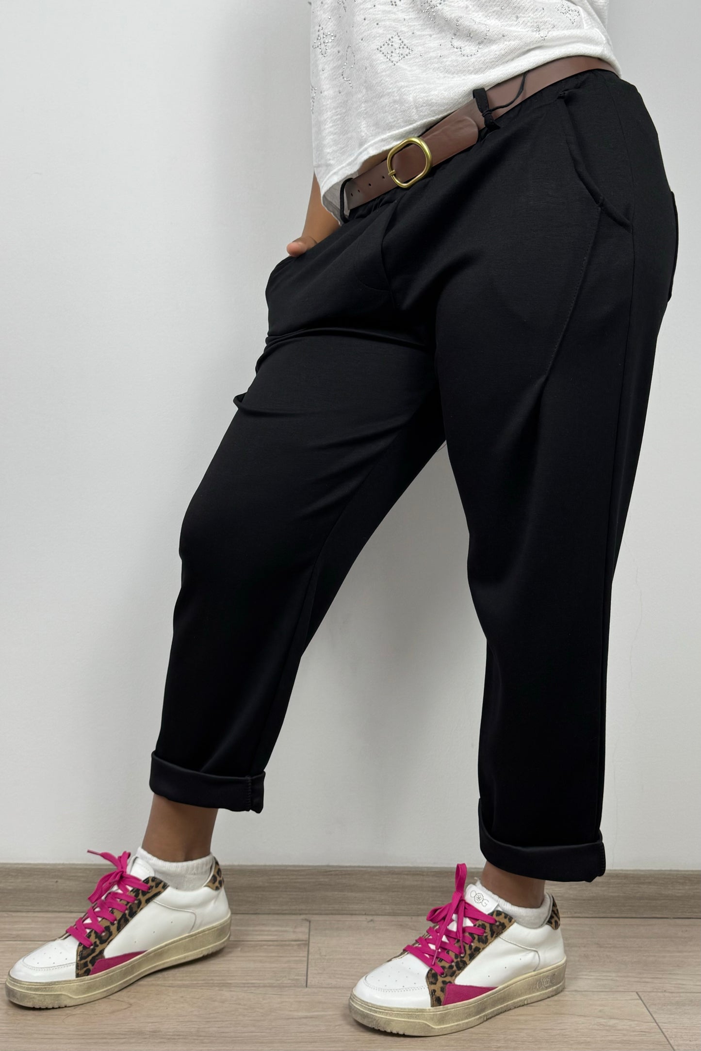 Paperbag-Hose mit Gürtel – Elegant & mit Utility-Taschen