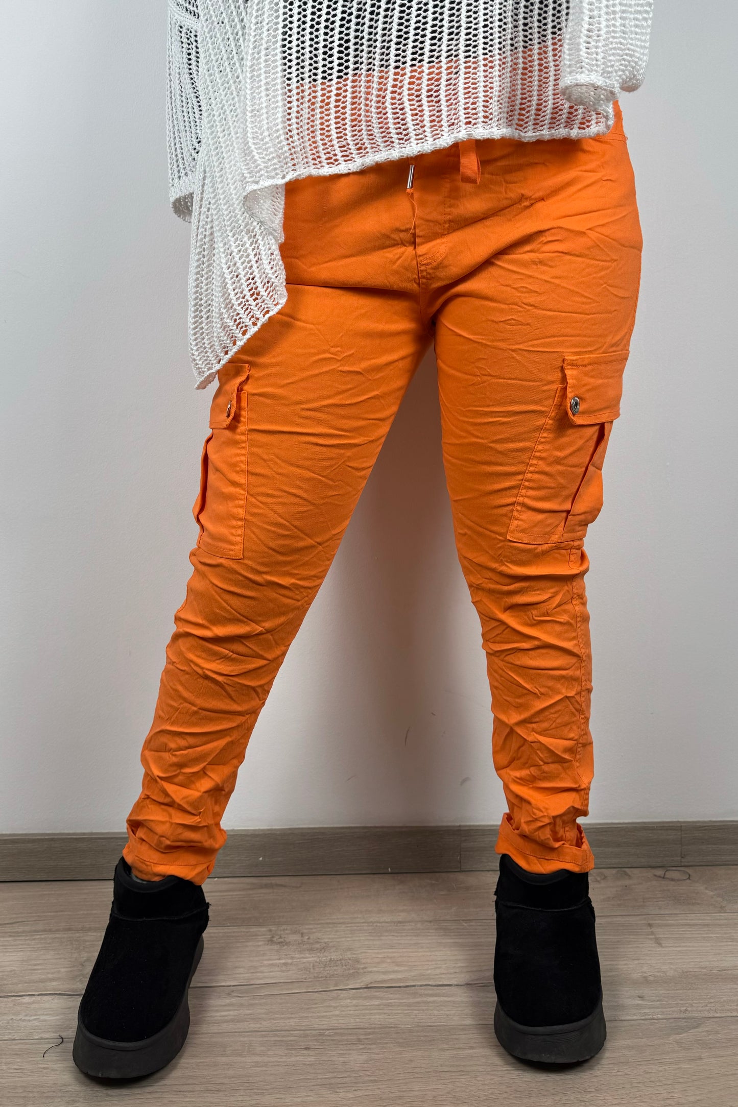 Slim Fit Damen-Cargohose – figurbetonter Schnitt