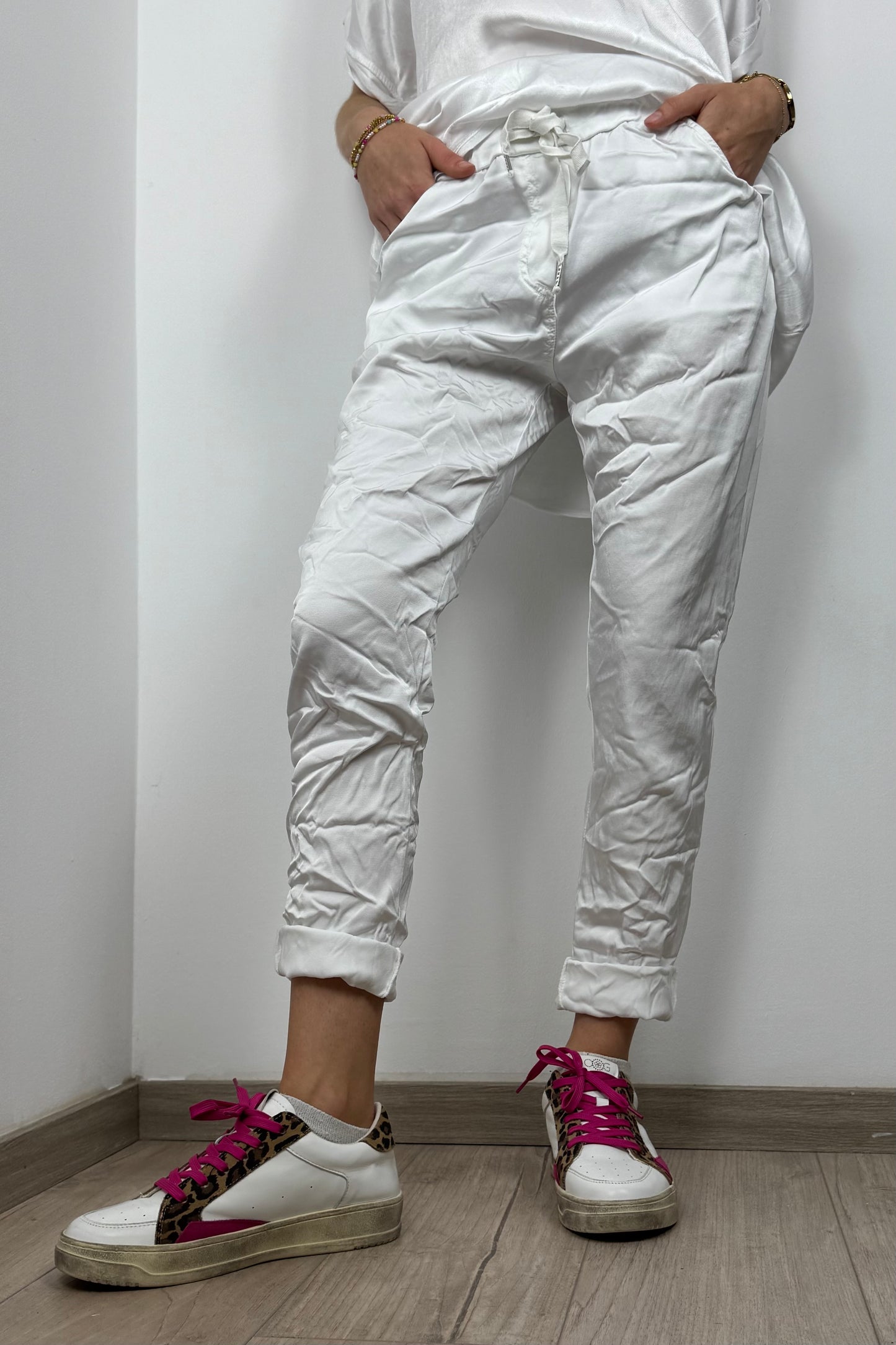 Shiny Damenhose mit elastischem Bund – Einheitsgröße