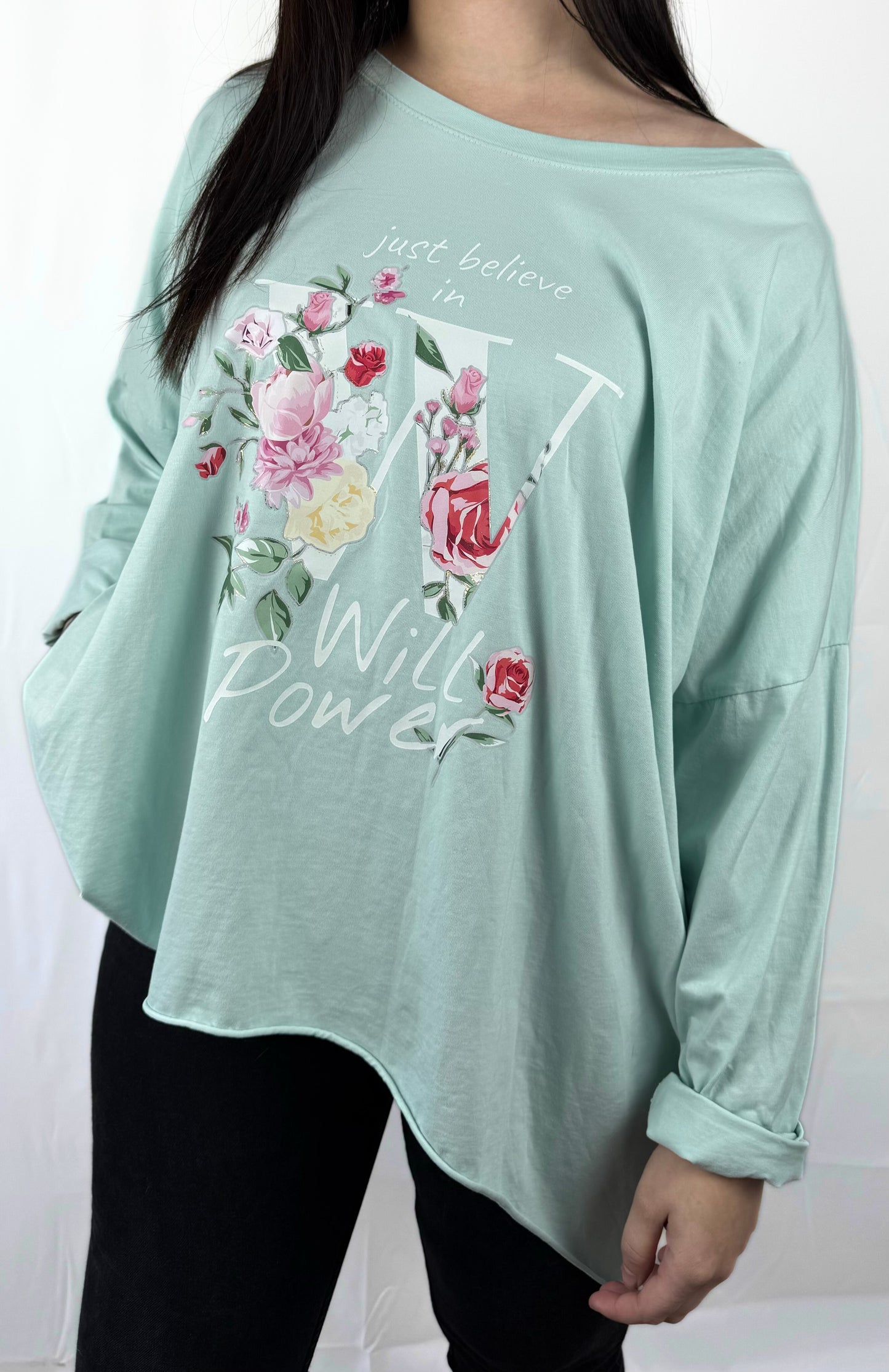 Damen-Shirt mit Frontprint – modern & bequem