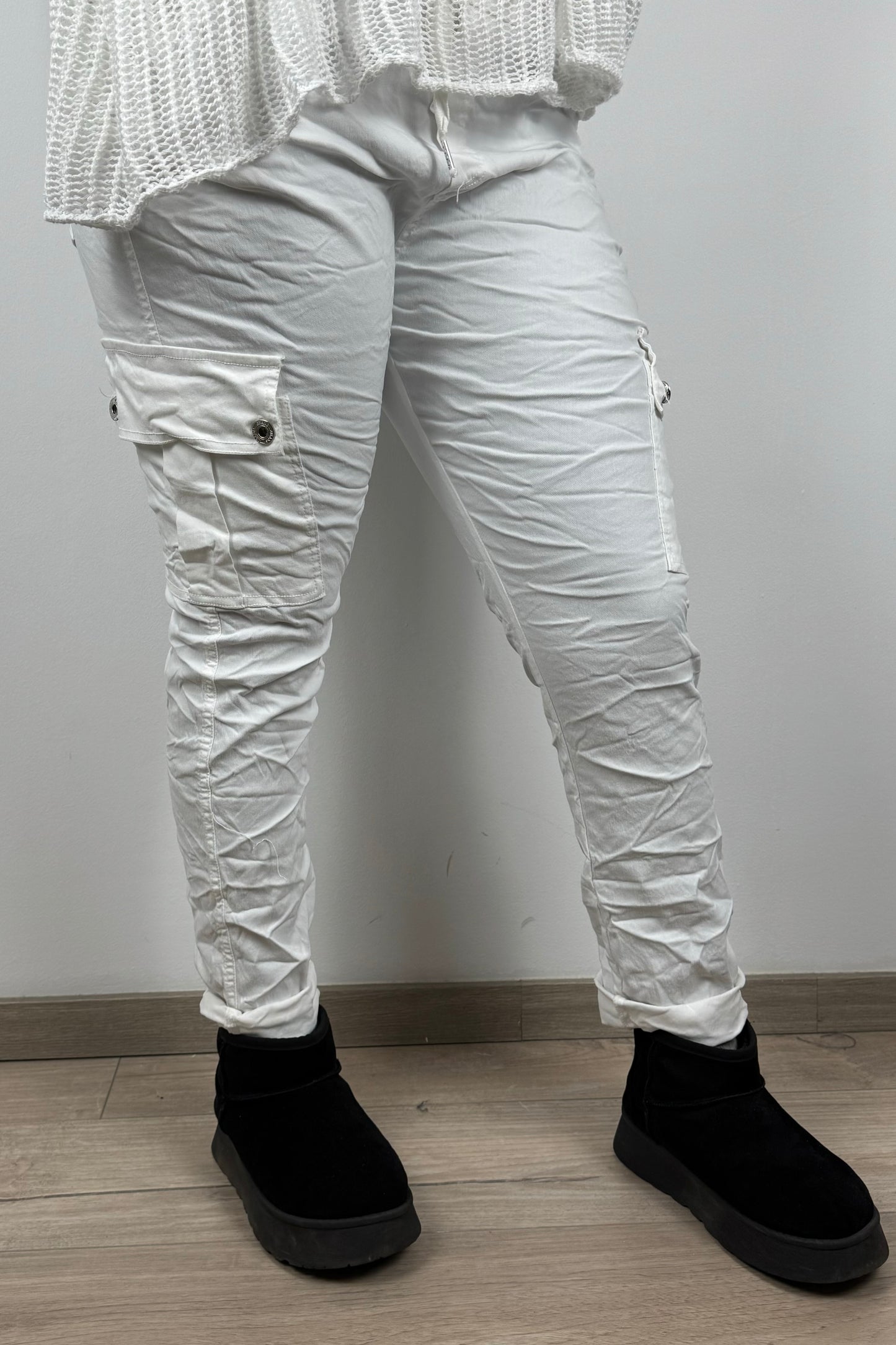 Slim Fit Damen-Cargohose – figurbetonter Schnitt