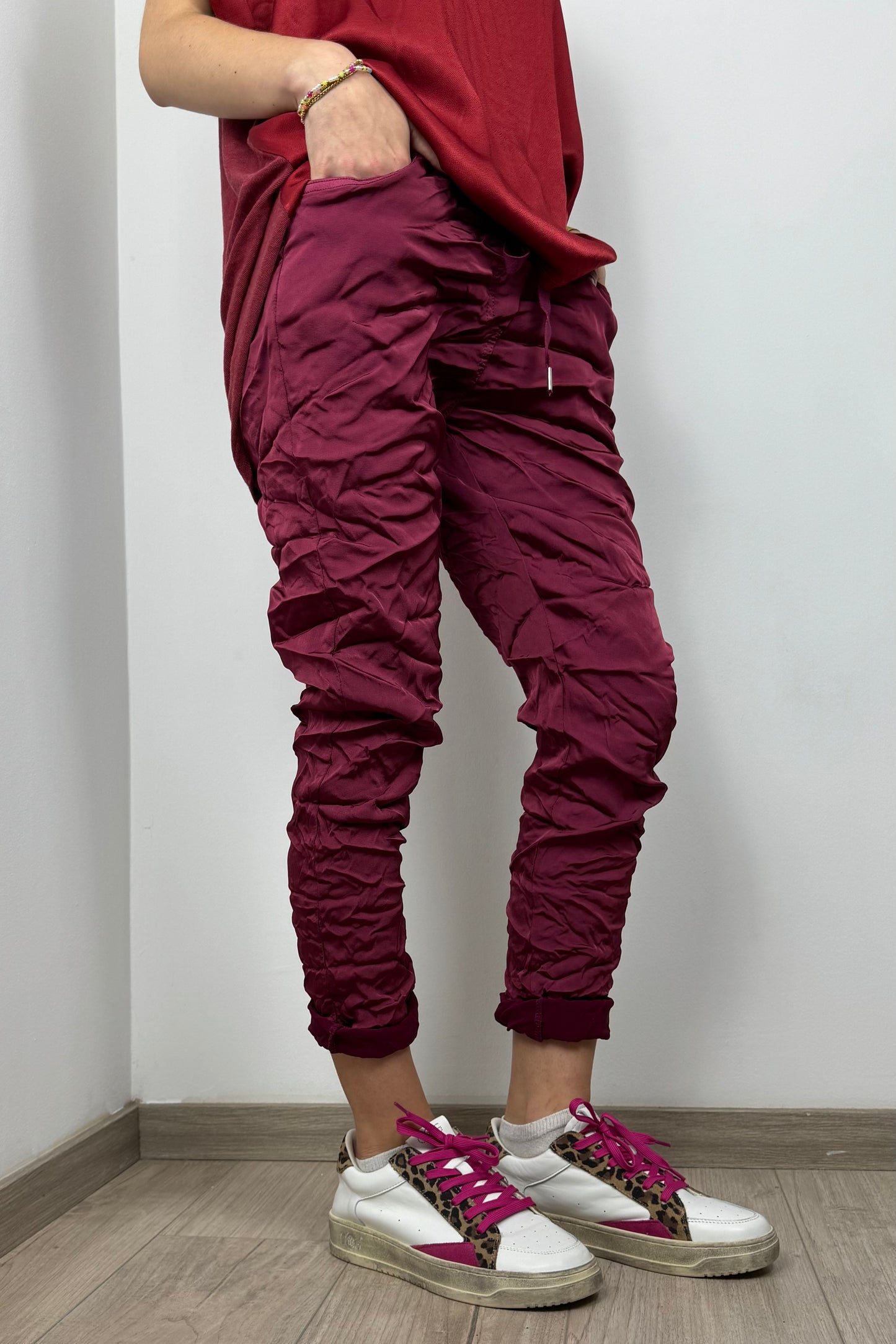Shiny Damenhose mit elastischem Bund – Einheitsgröße