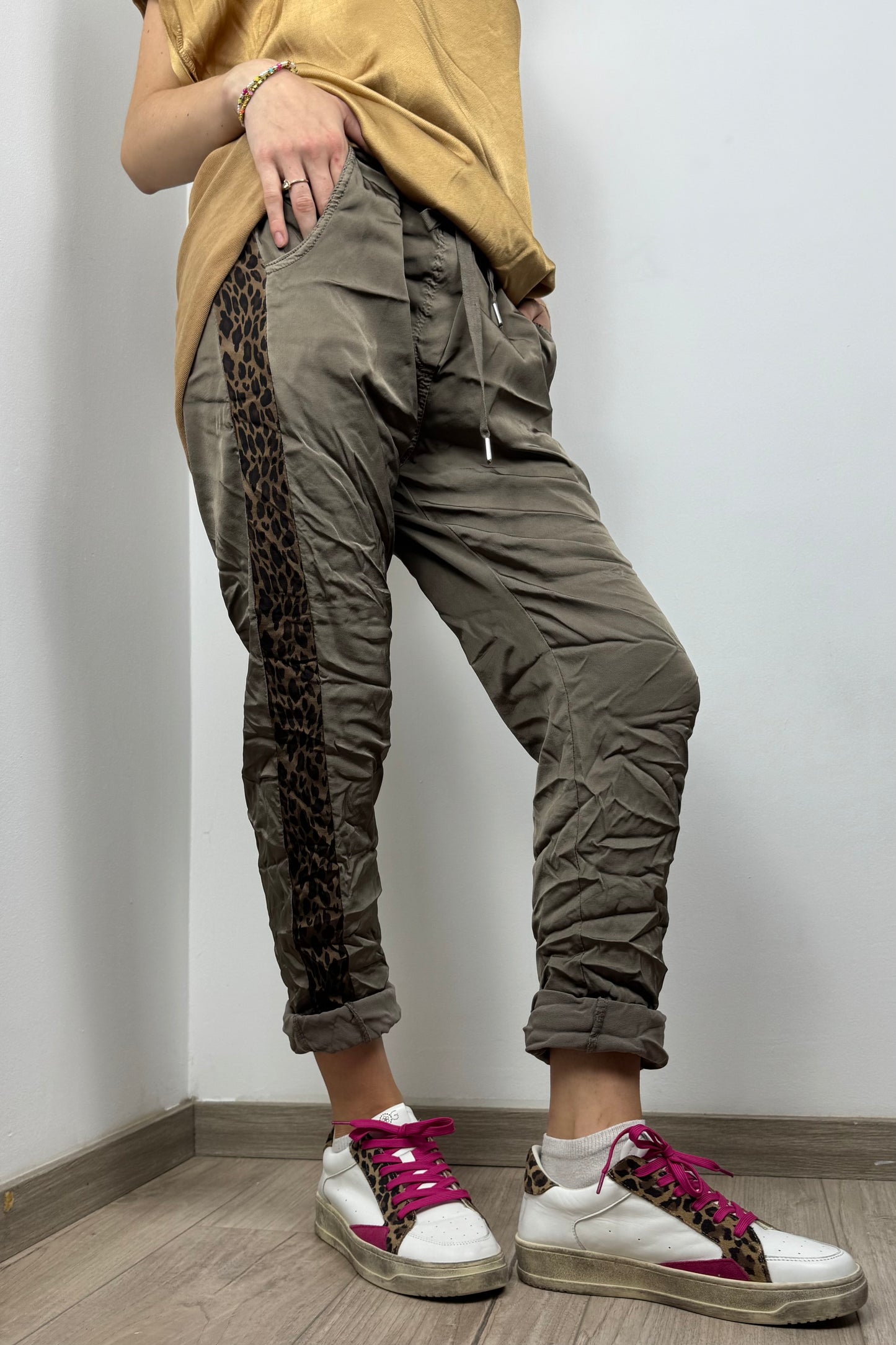 Jogger mit Leoparden-Detail – Einheitsgröße