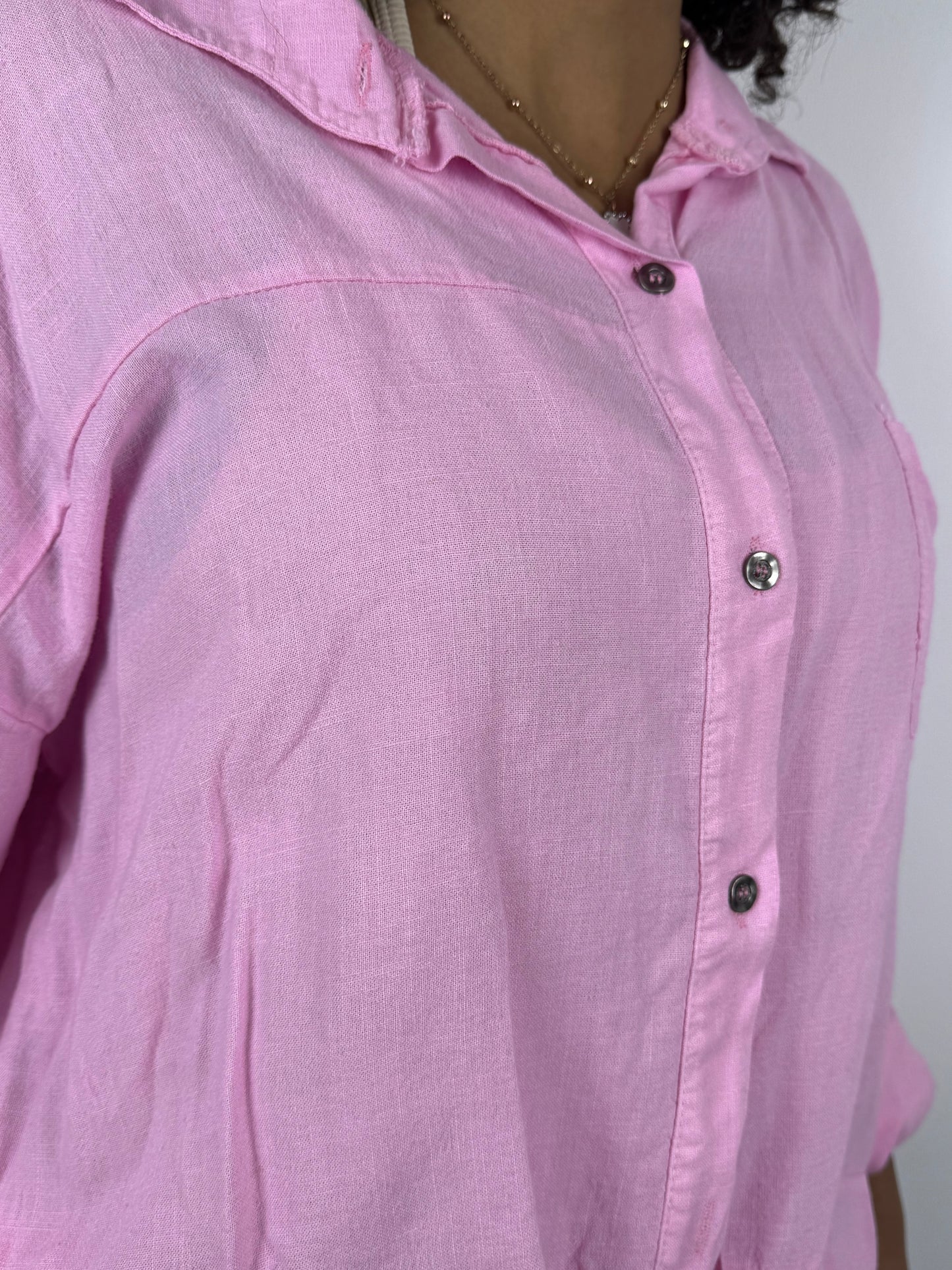 Bluse im Leinenlook – sommerlich & bequem