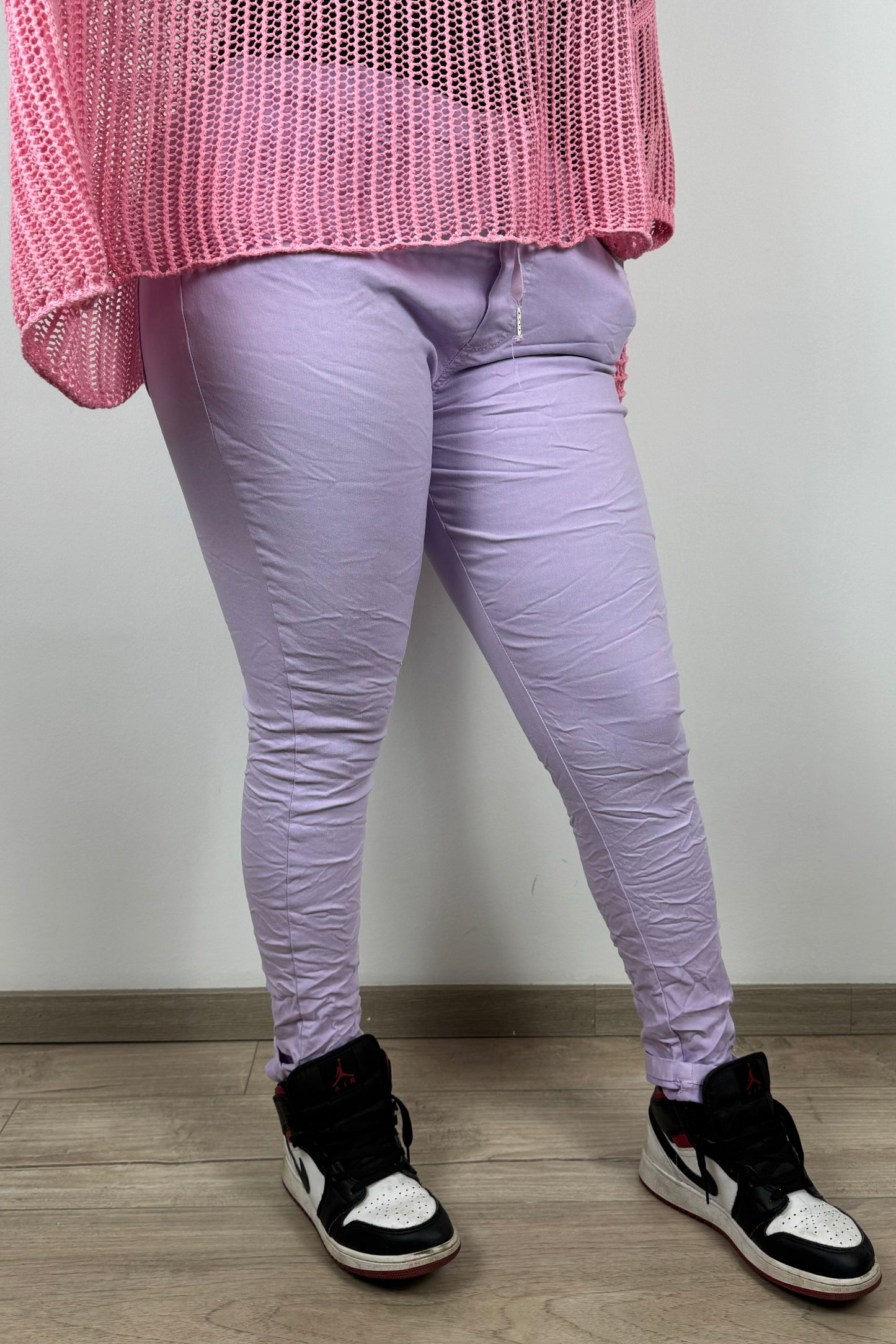 Schmal geschnittene Damen-Stretchhose – figurbetonter Sitz