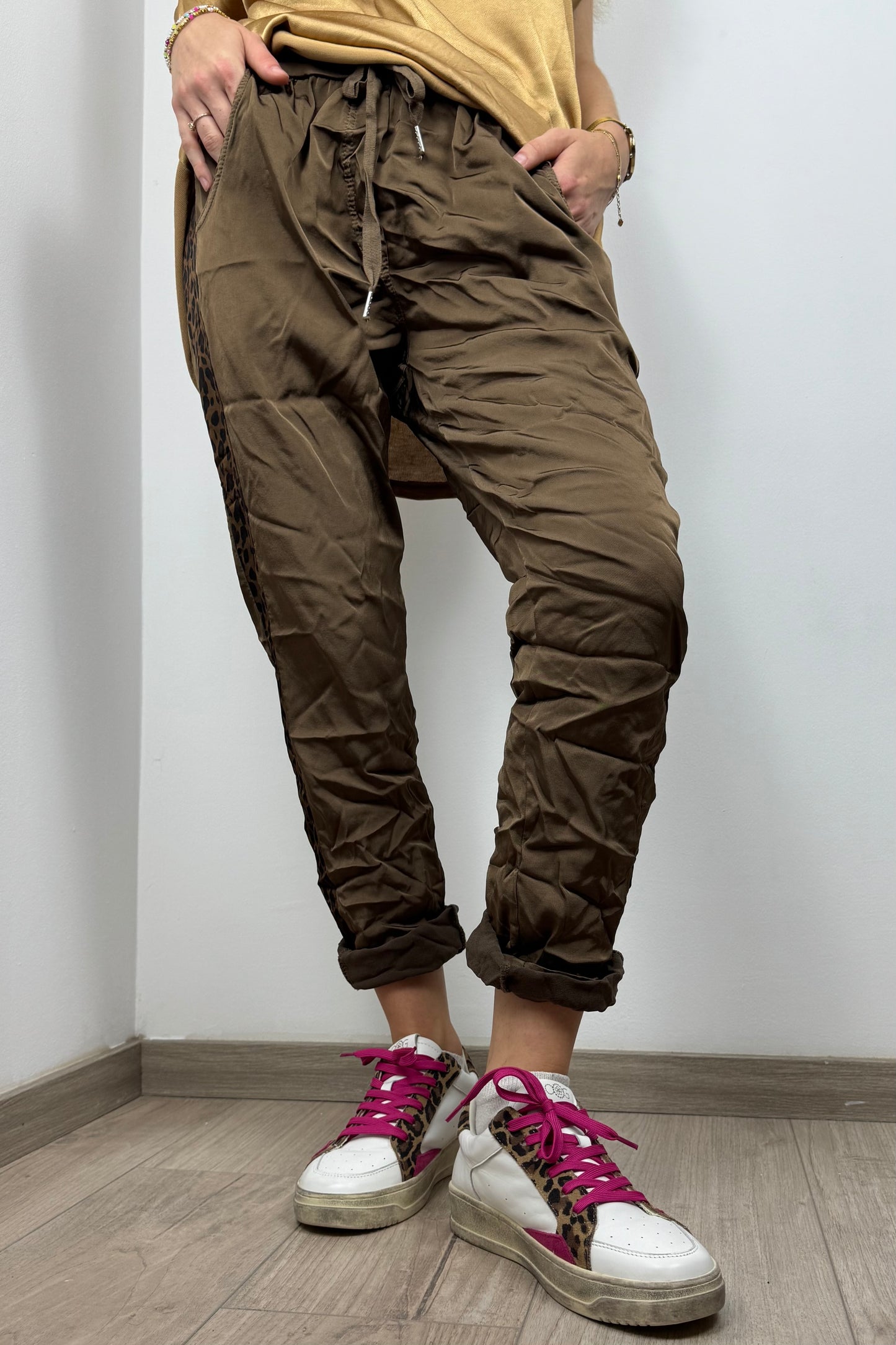 Jogger mit Leoparden-Detail – Einheitsgröße