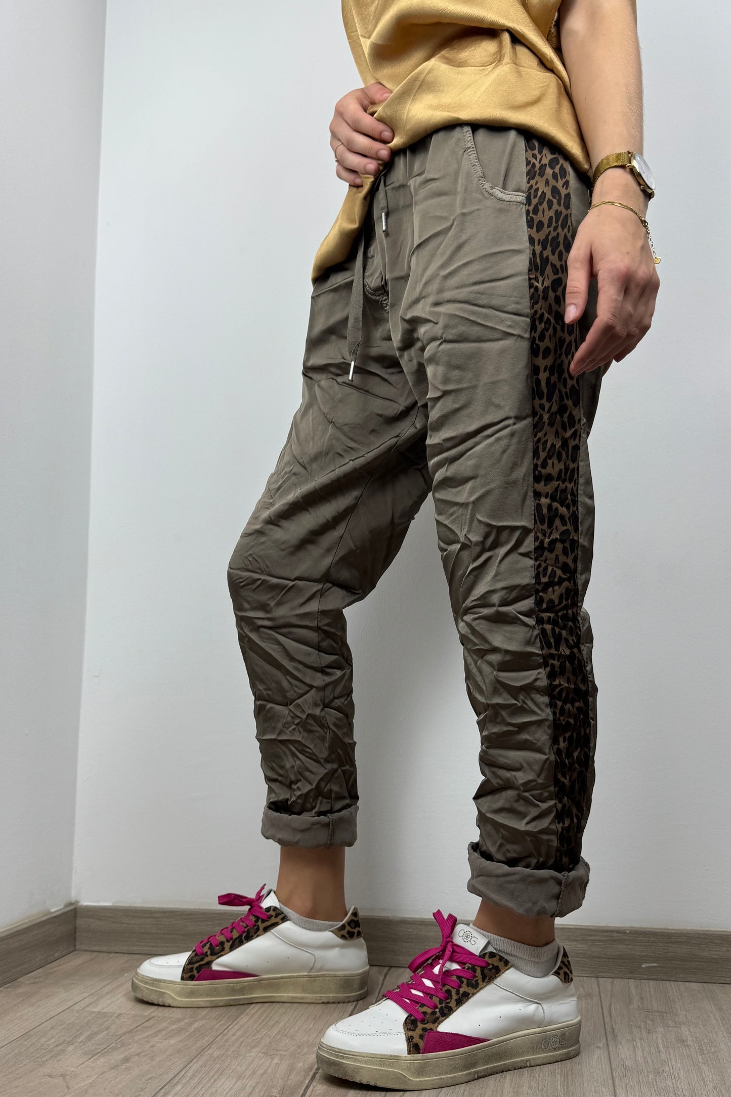 Jogger mit Leoparden-Detail – Einheitsgröße
