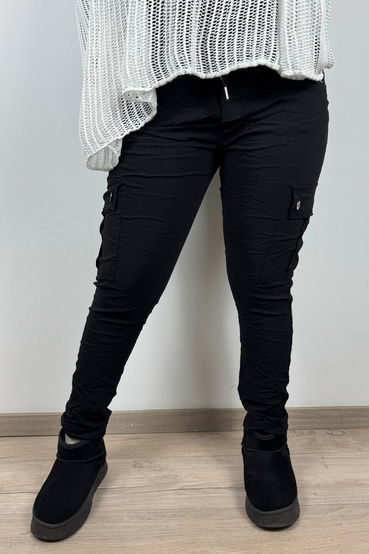 Slim Fit Damen-Cargohose – figurbetonter Schnitt