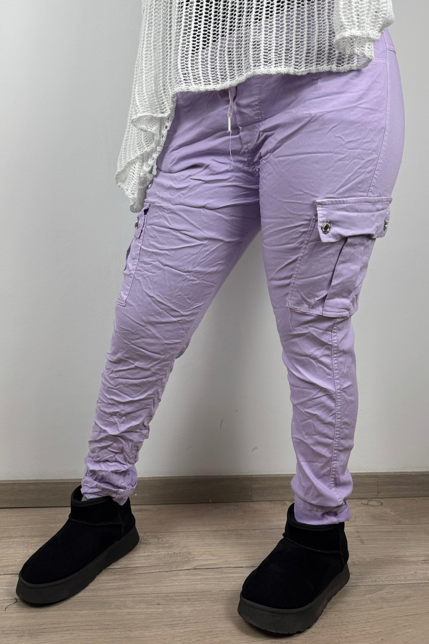 Slim Fit Damen-Cargohose – figurbetonter Schnitt