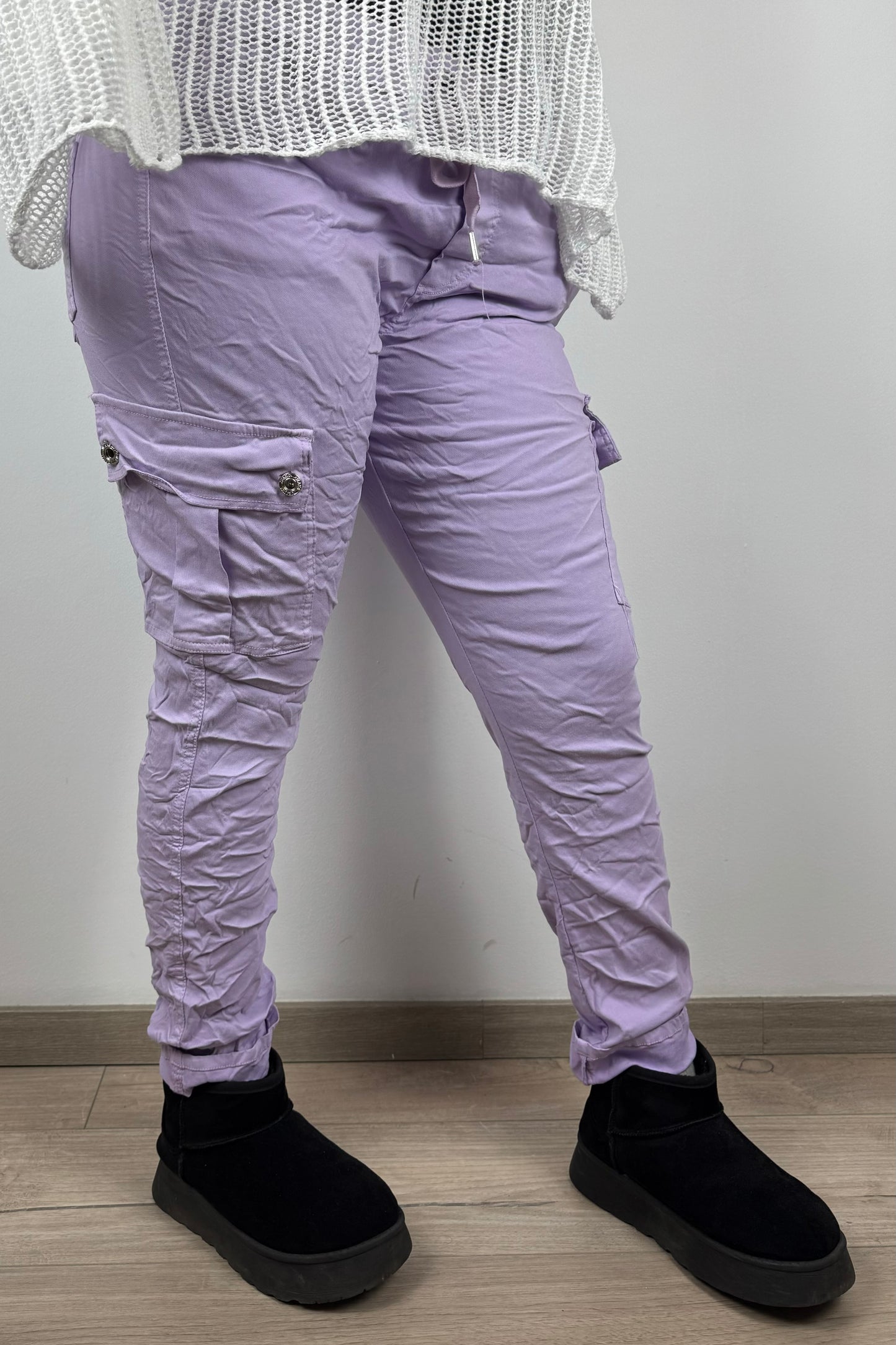 Slim Fit Damen-Cargohose – figurbetonter Schnitt
