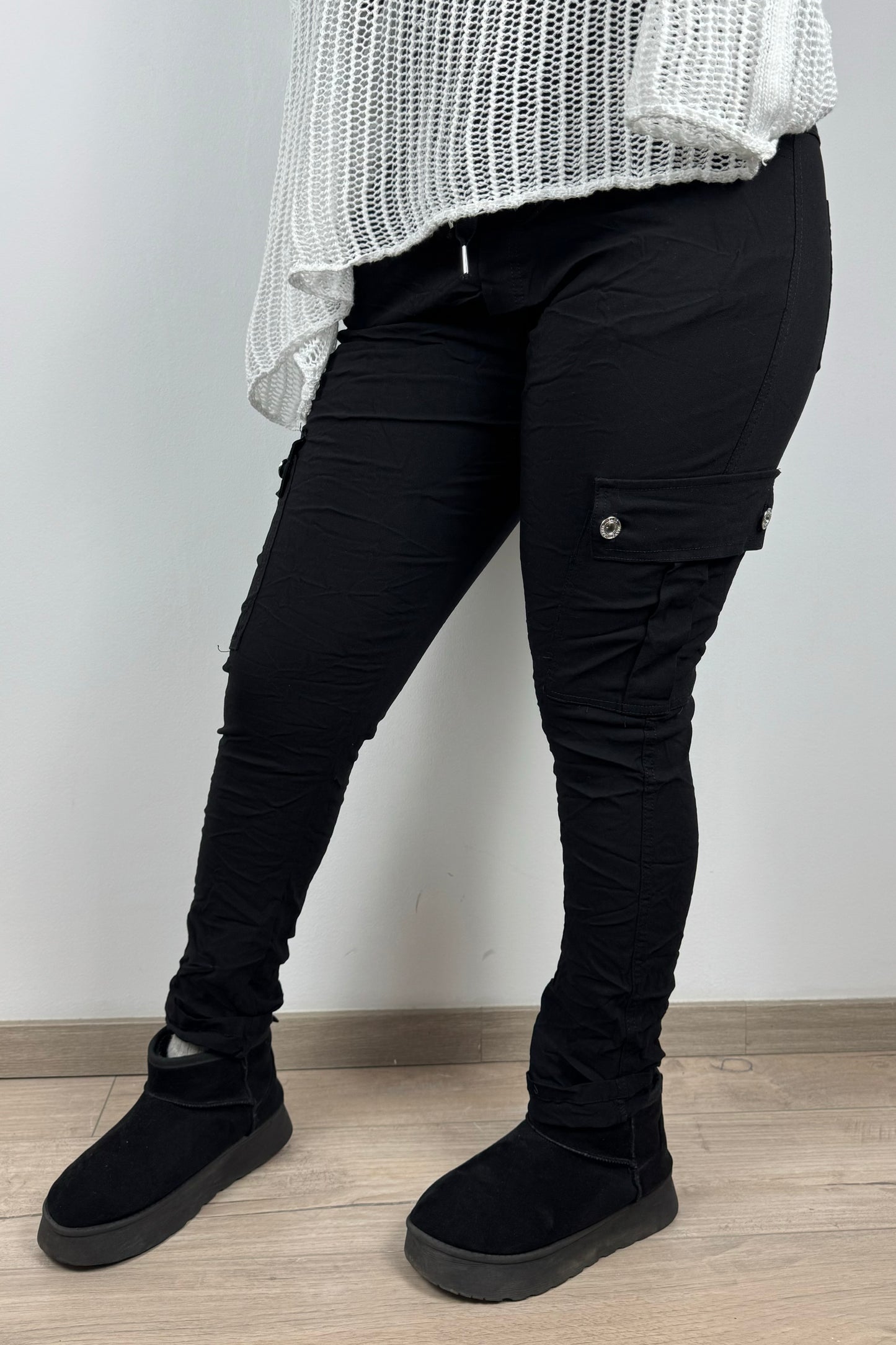 Slim Fit Damen-Cargohose – figurbetonter Schnitt