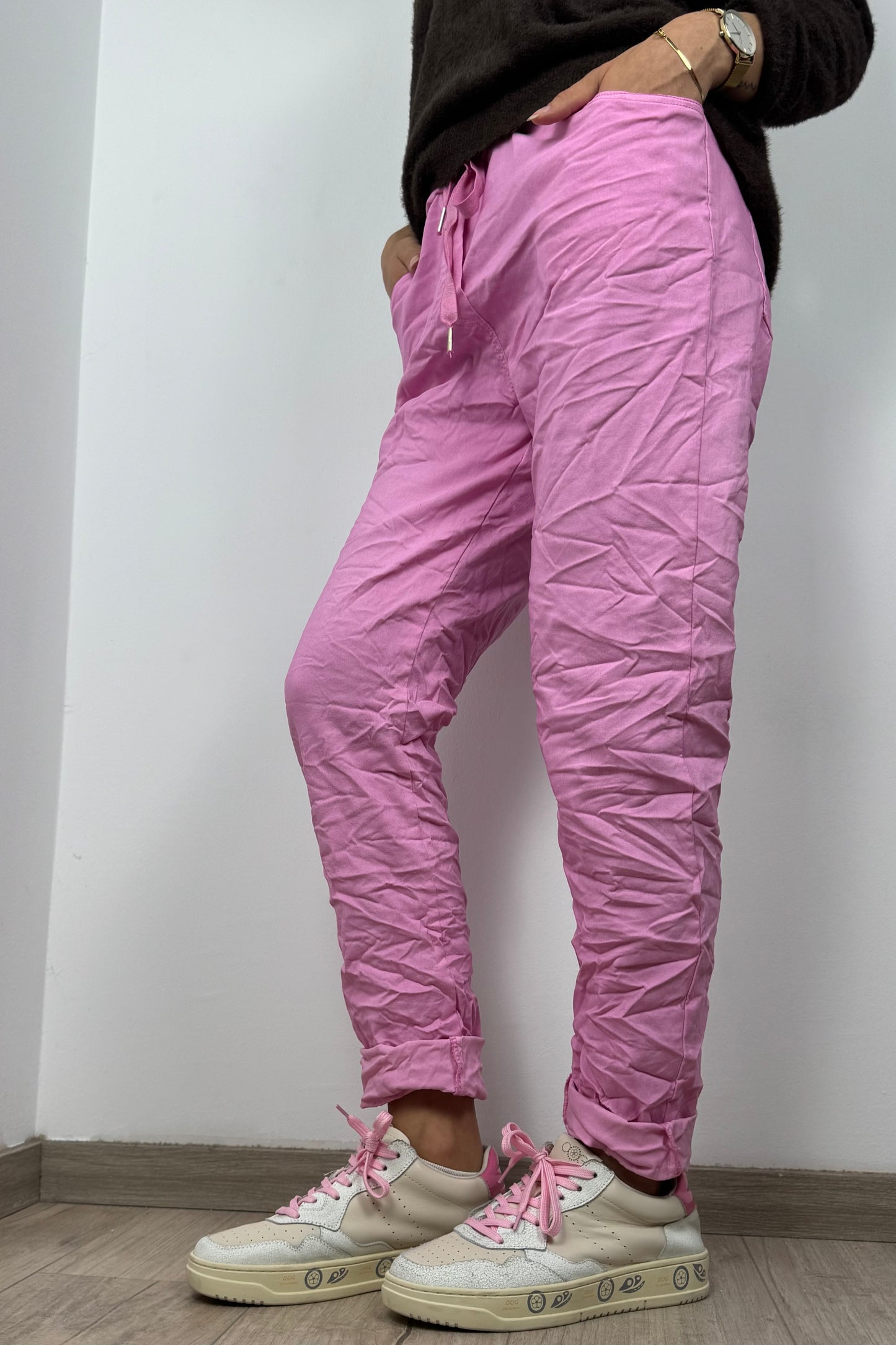 Damen Hose mit Kordelzug – Einheitsgröße 36-42