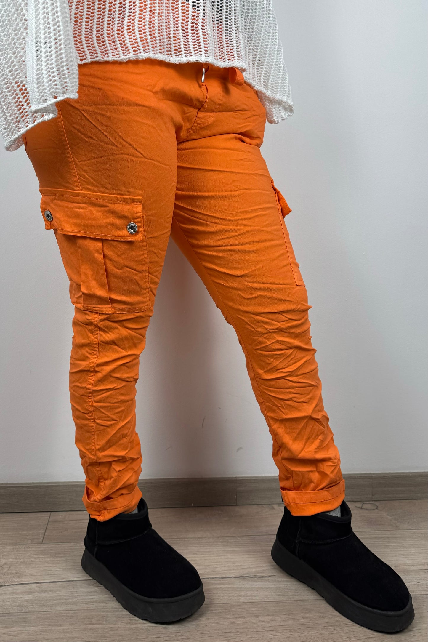 Slim Fit Damen-Cargohose – figurbetonter Schnitt