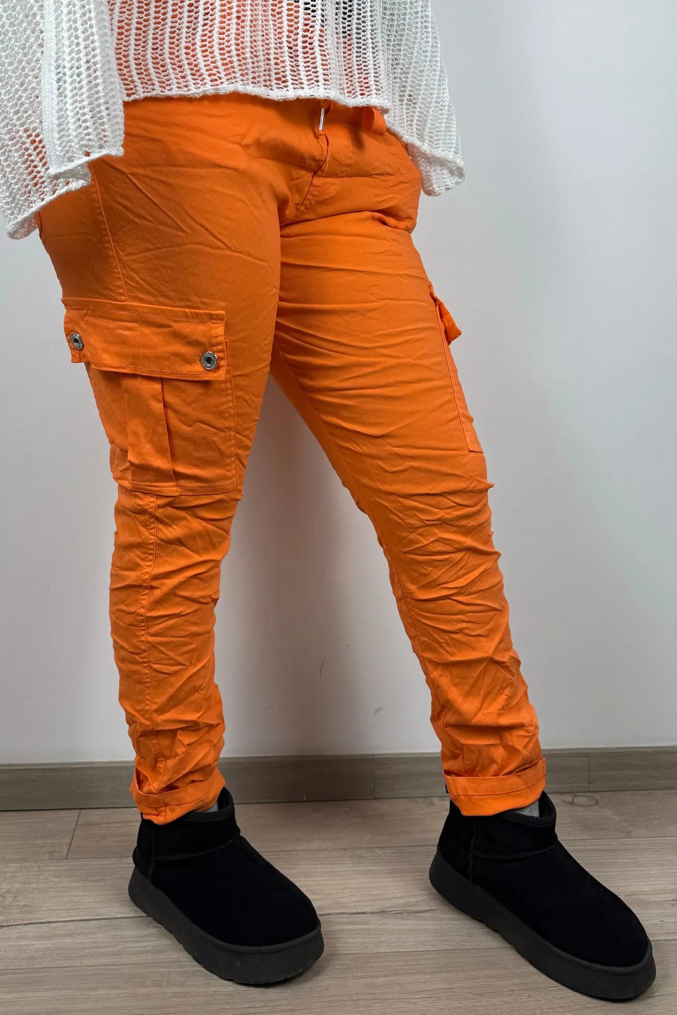 Slim Fit Damen-Cargohose – figurbetonter Schnitt