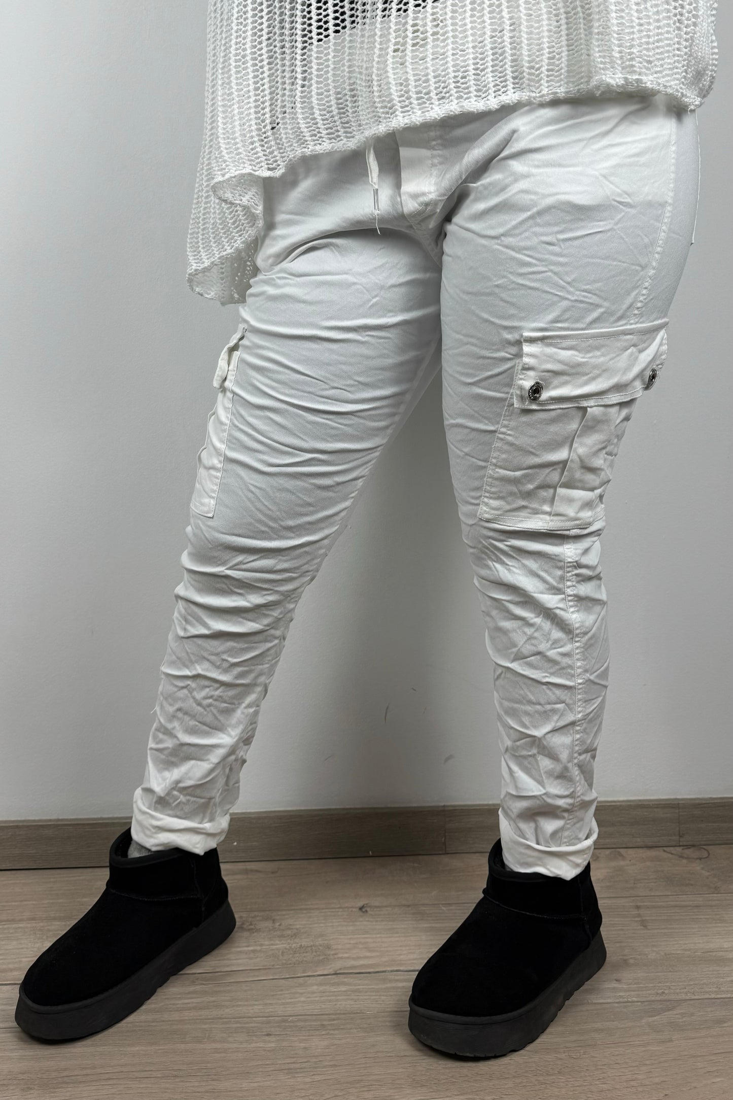 Slim Fit Damen-Cargohose – figurbetonter Schnitt