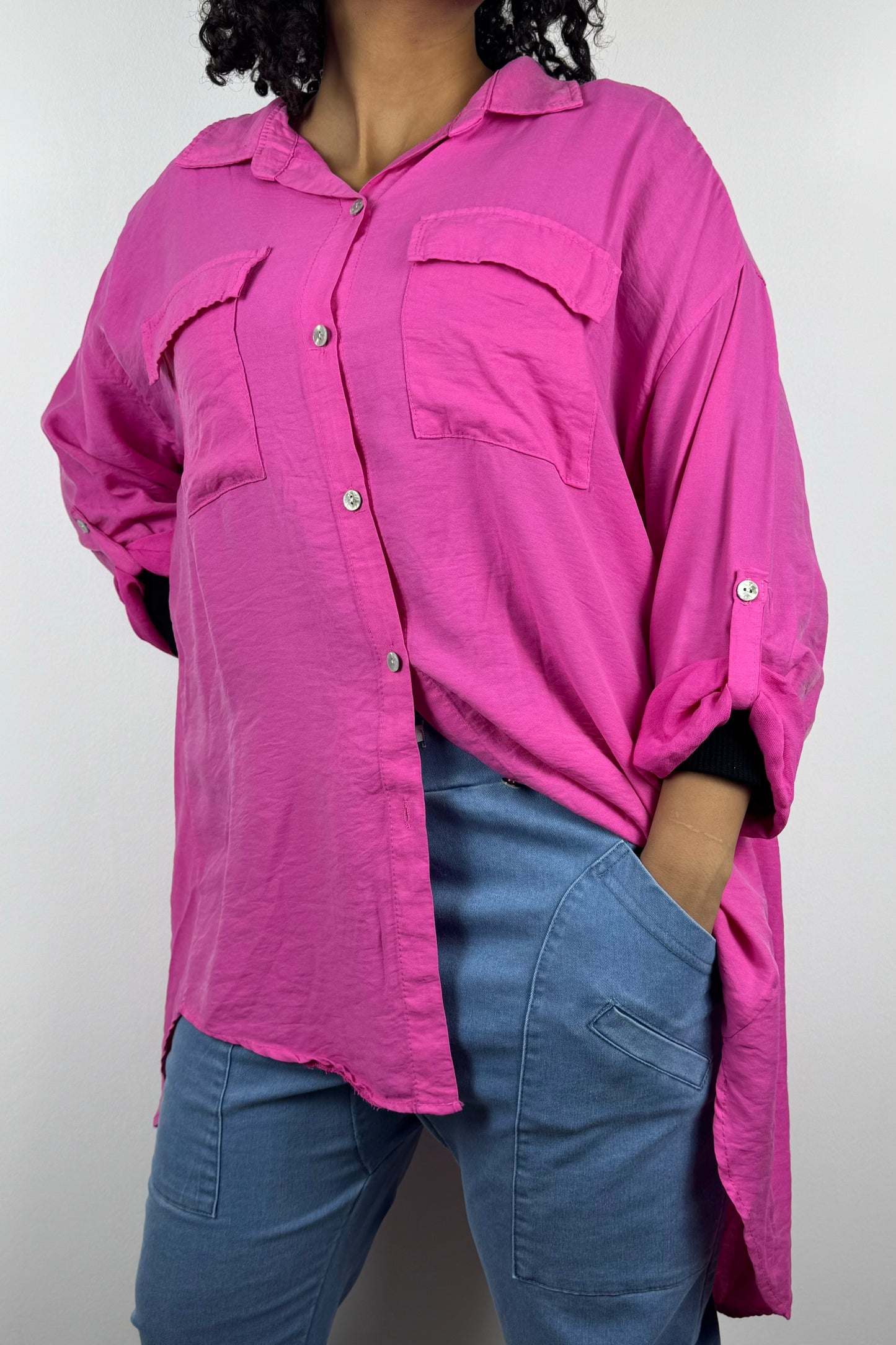 Lockere Damen-Hemdbluse – oversize & elegant
