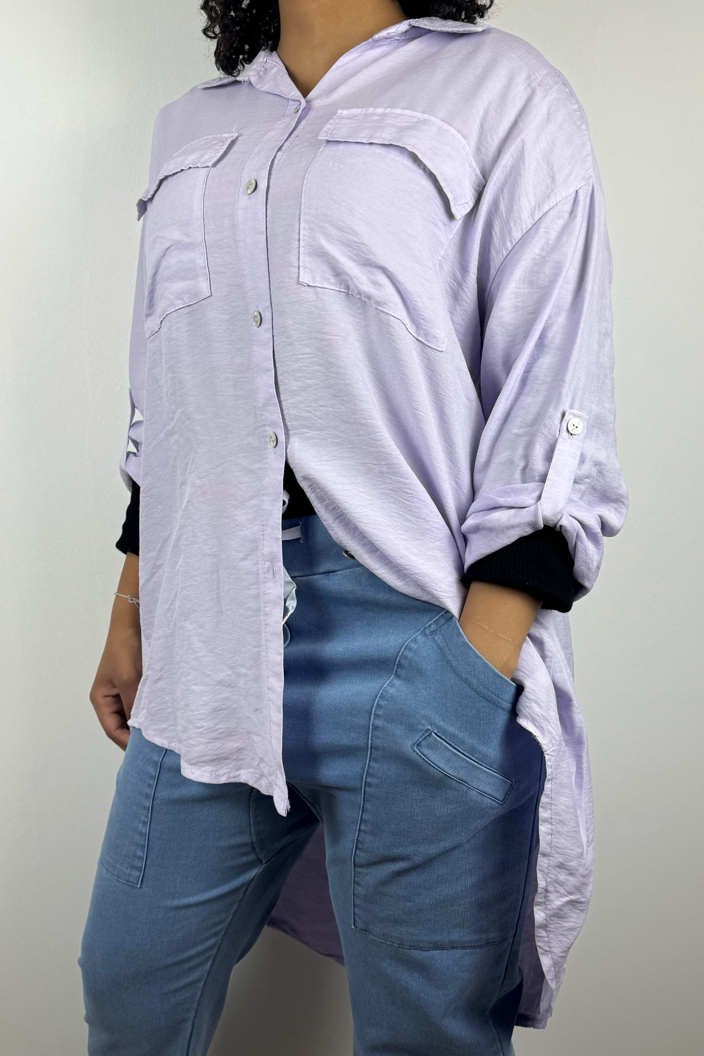 Lockere Damen-Hemdbluse – oversize & elegant