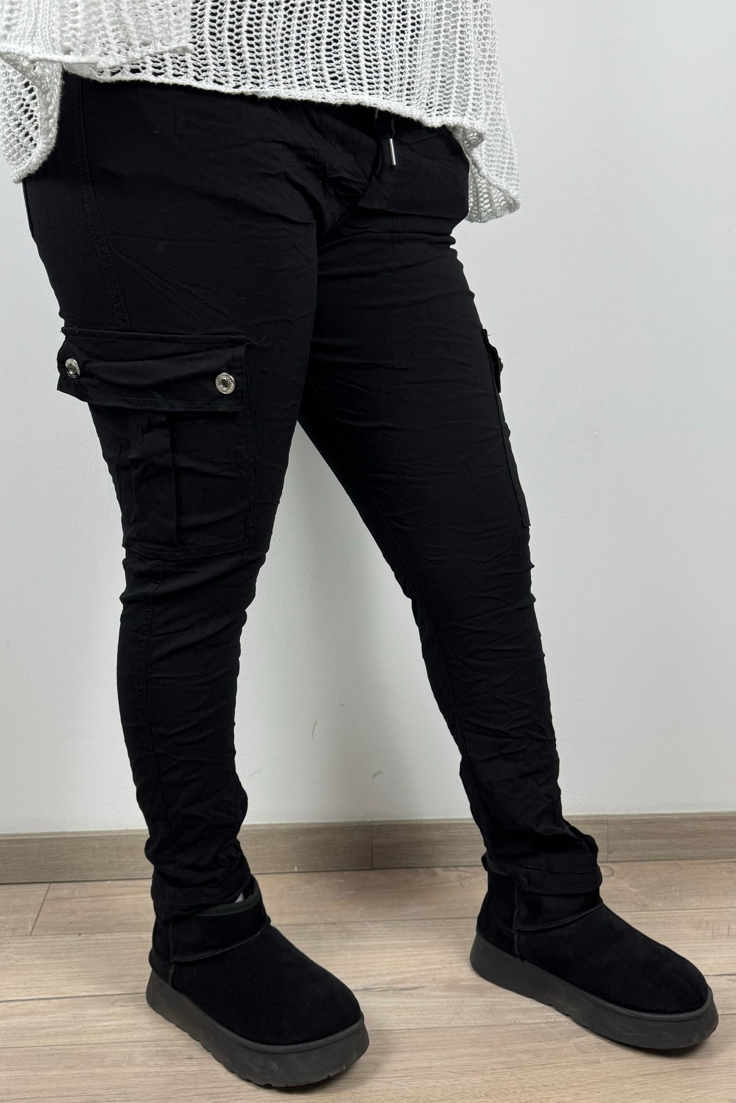 Slim Fit Damen-Cargohose – figurbetonter Schnitt