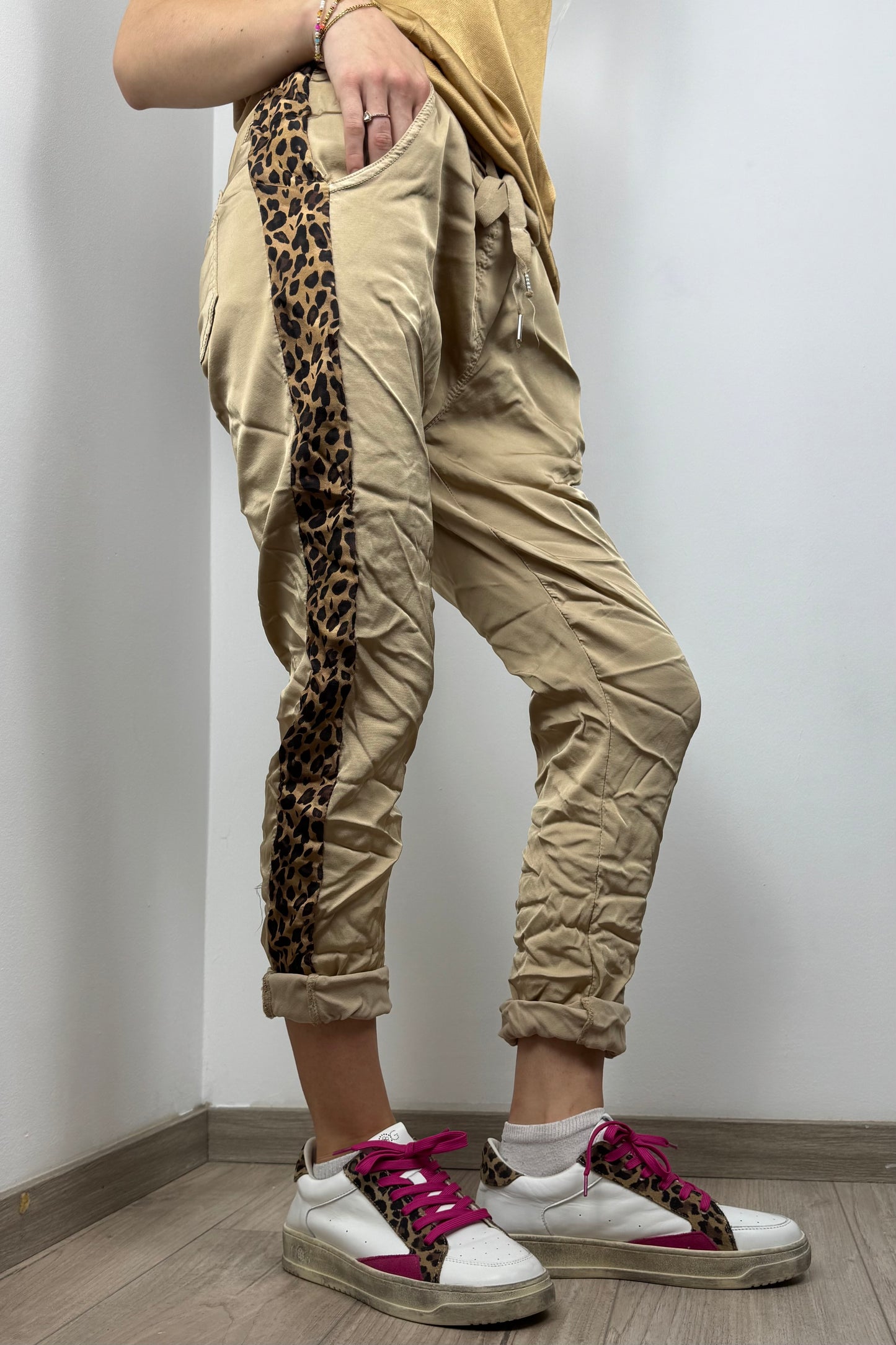 Jogger mit Leoparden-Detail – Einheitsgröße