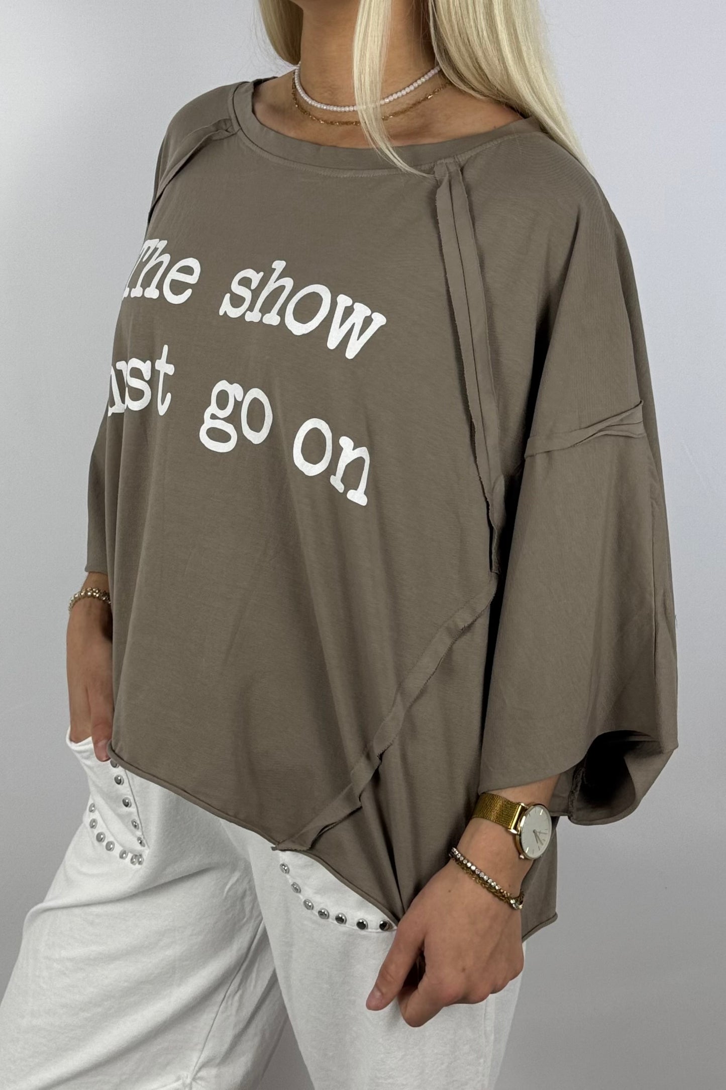 Oversize-Shirt „The show must go on“-Mud