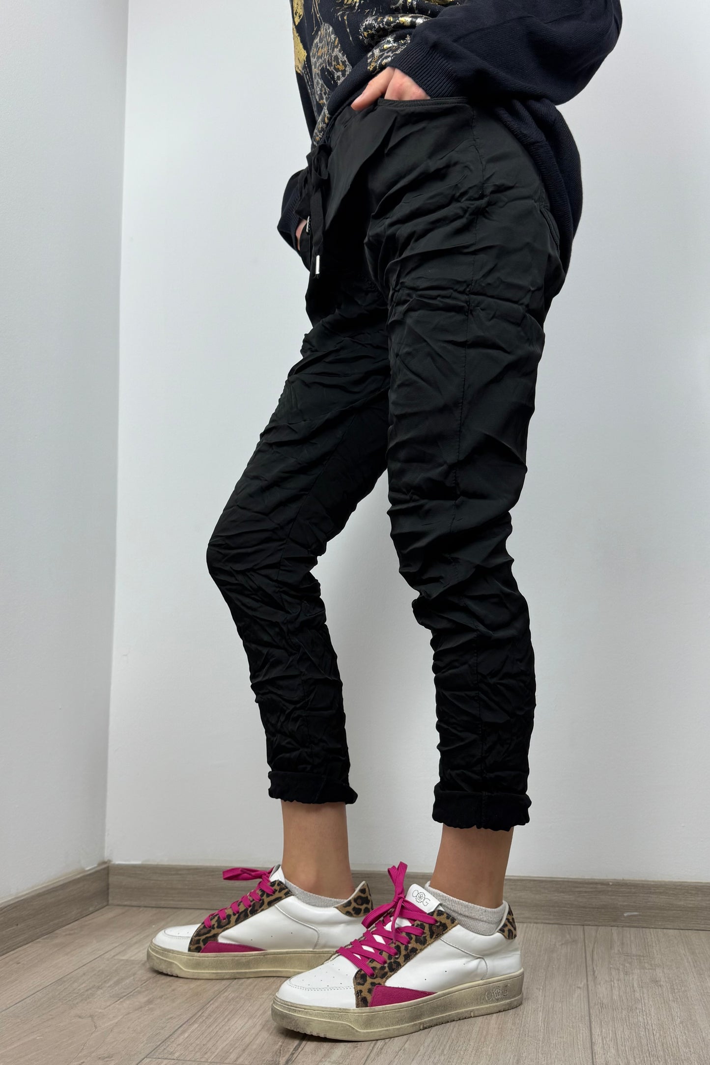 Shiny Damenhose mit elastischem Bund – Einheitsgröße