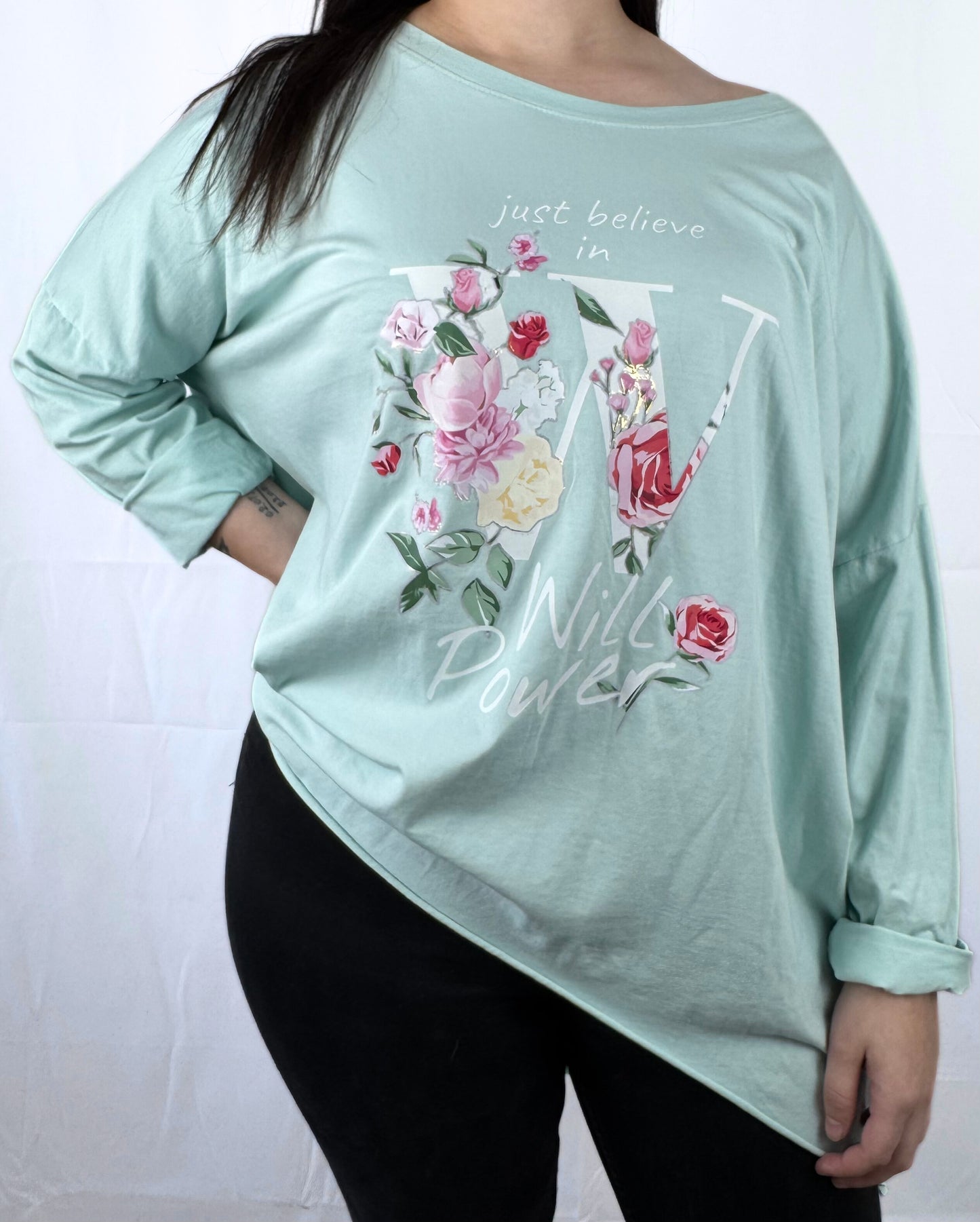 Damen-Shirt mit Frontprint – modern & bequem