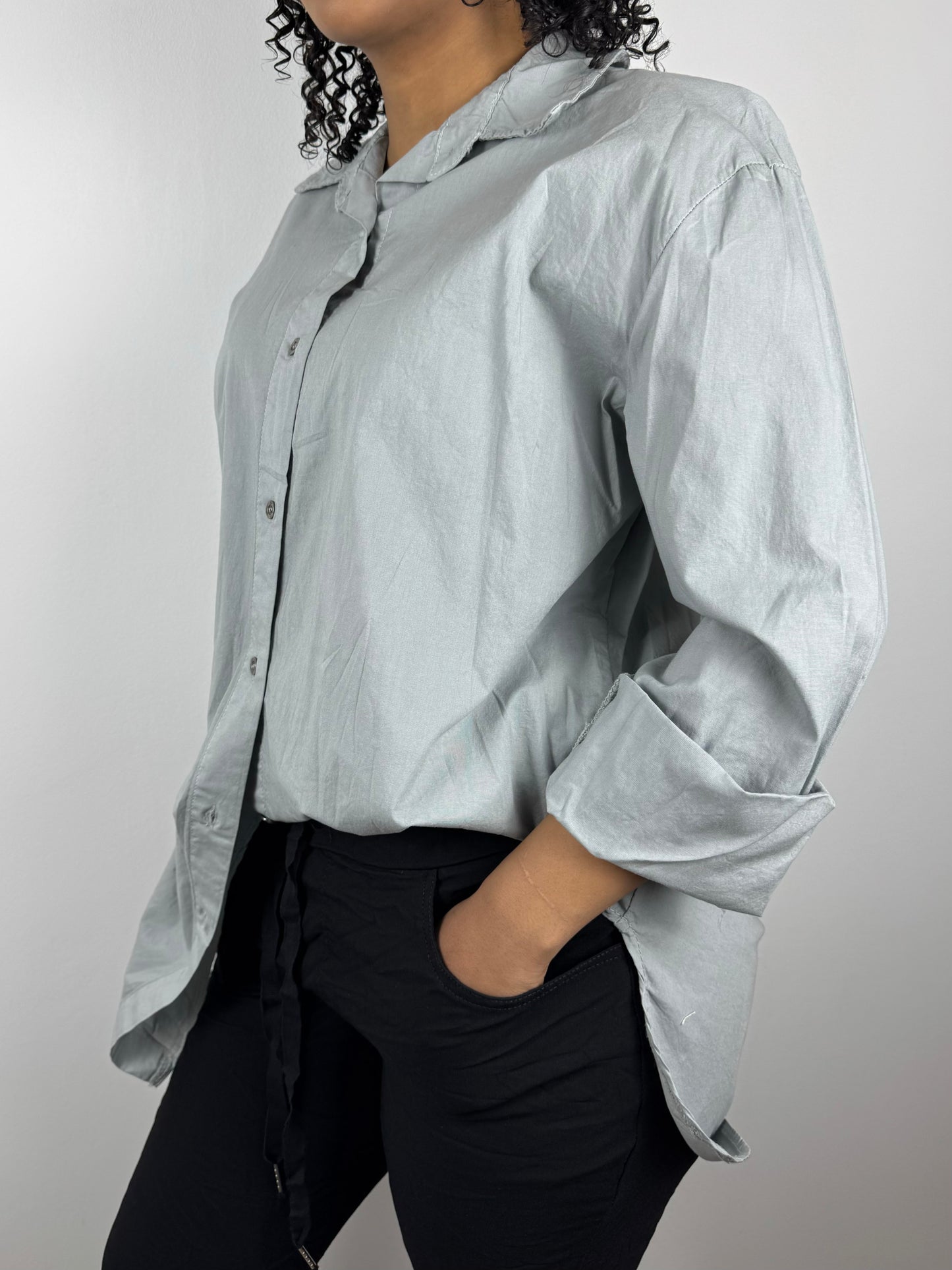 Damenbluse im Oversize-Look – luftig & modern