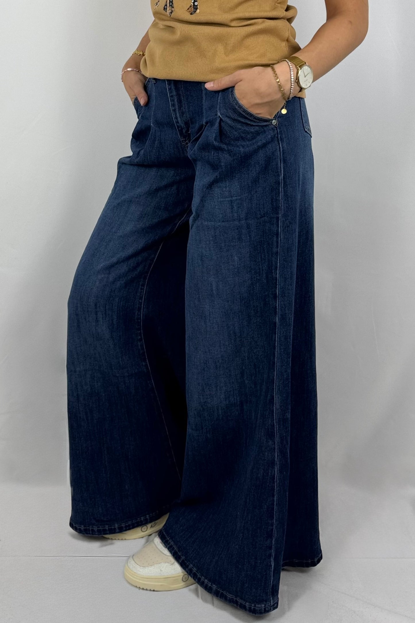 Damen Wide Leg Jeans
