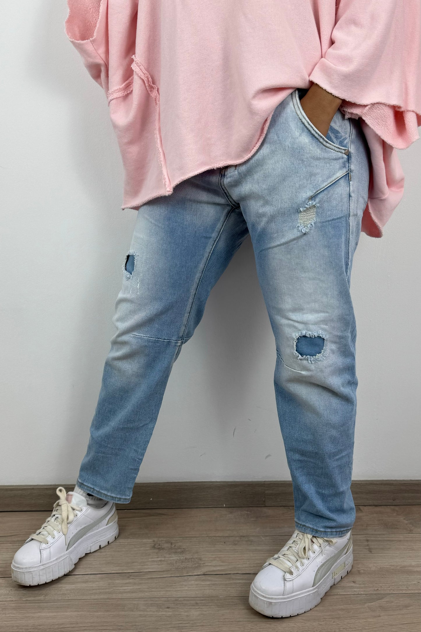 Damenjeans im Used-Look – lässig & bequem