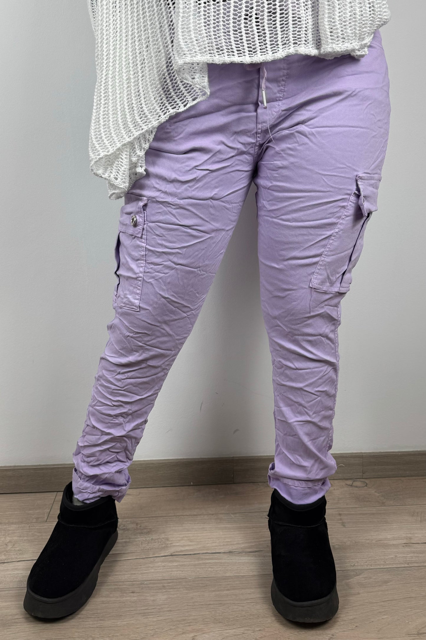Slim Fit Damen-Cargohose – figurbetonter Schnitt