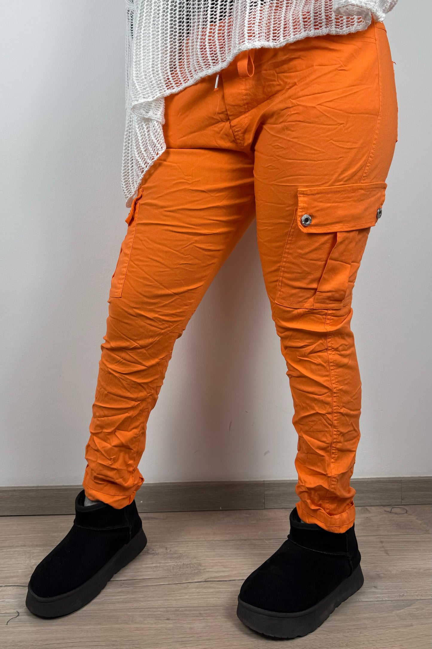 Slim Fit Damen-Cargohose – figurbetonter Schnitt