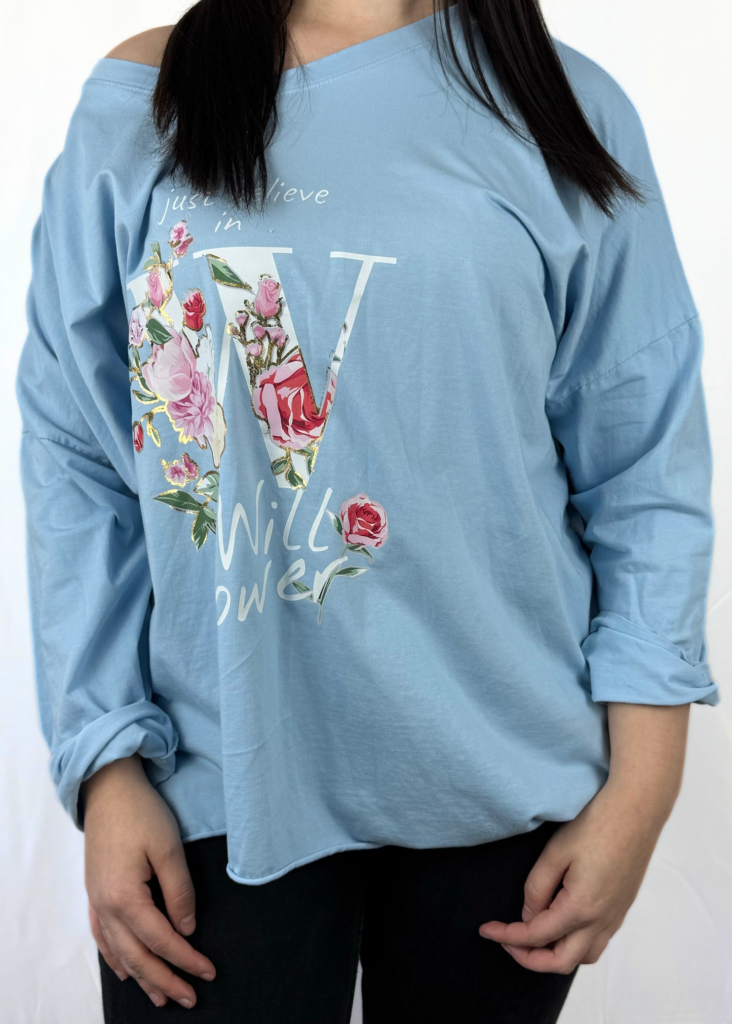 Damen-Shirt mit Frontprint – modern & bequem