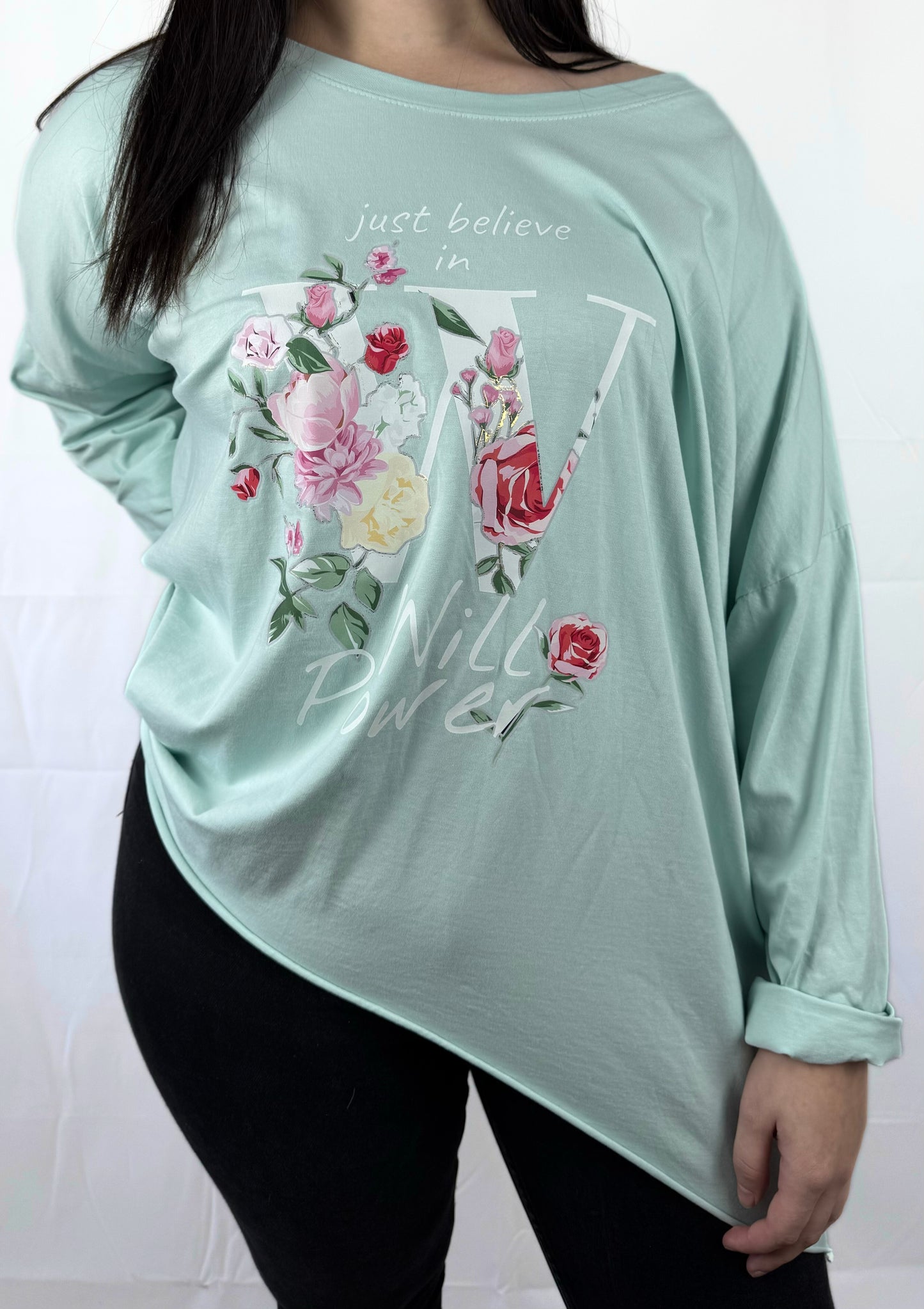 Damen-Shirt mit Frontprint – modern & bequem
