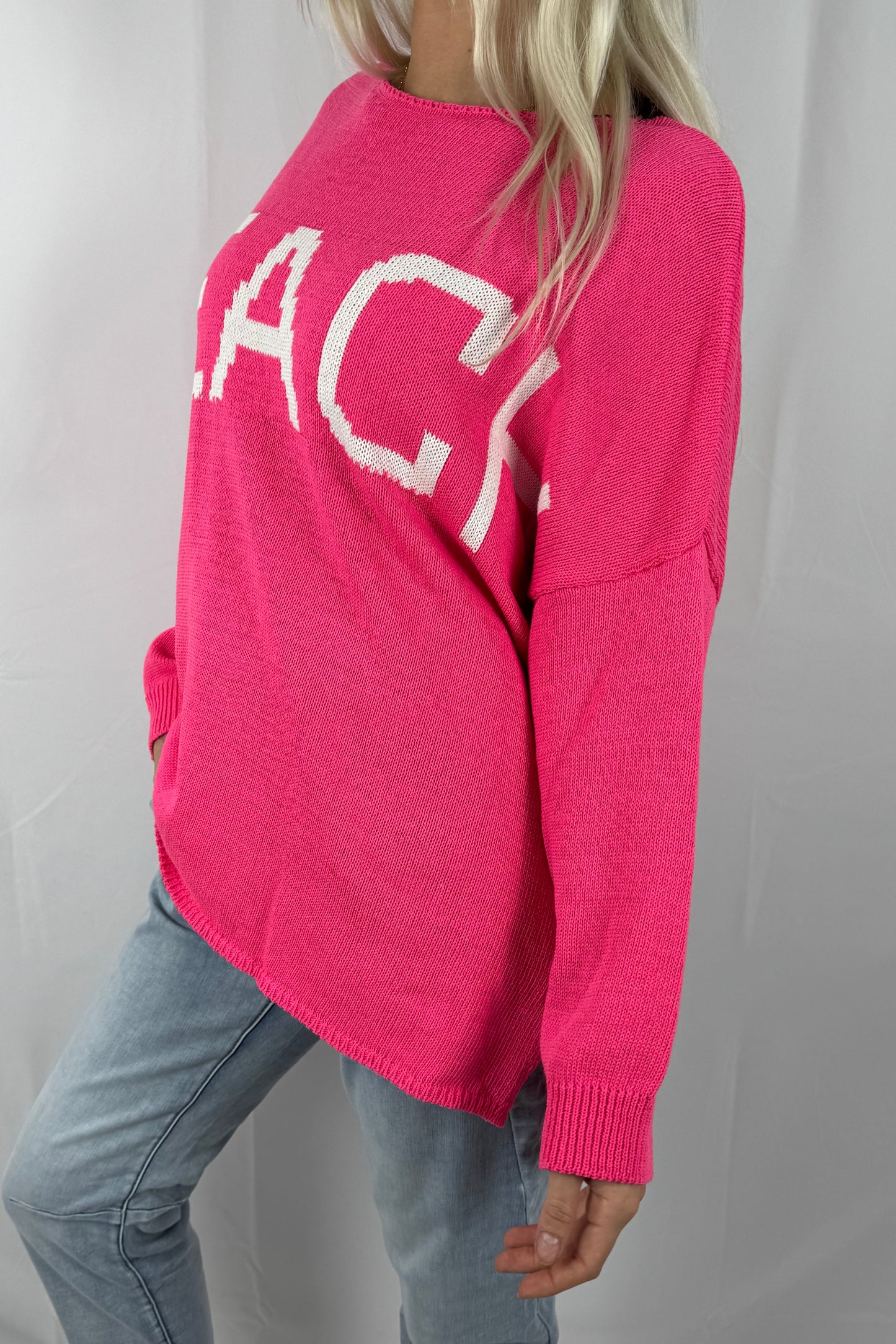 Damen Strickpullover „BEACH“ –Pink