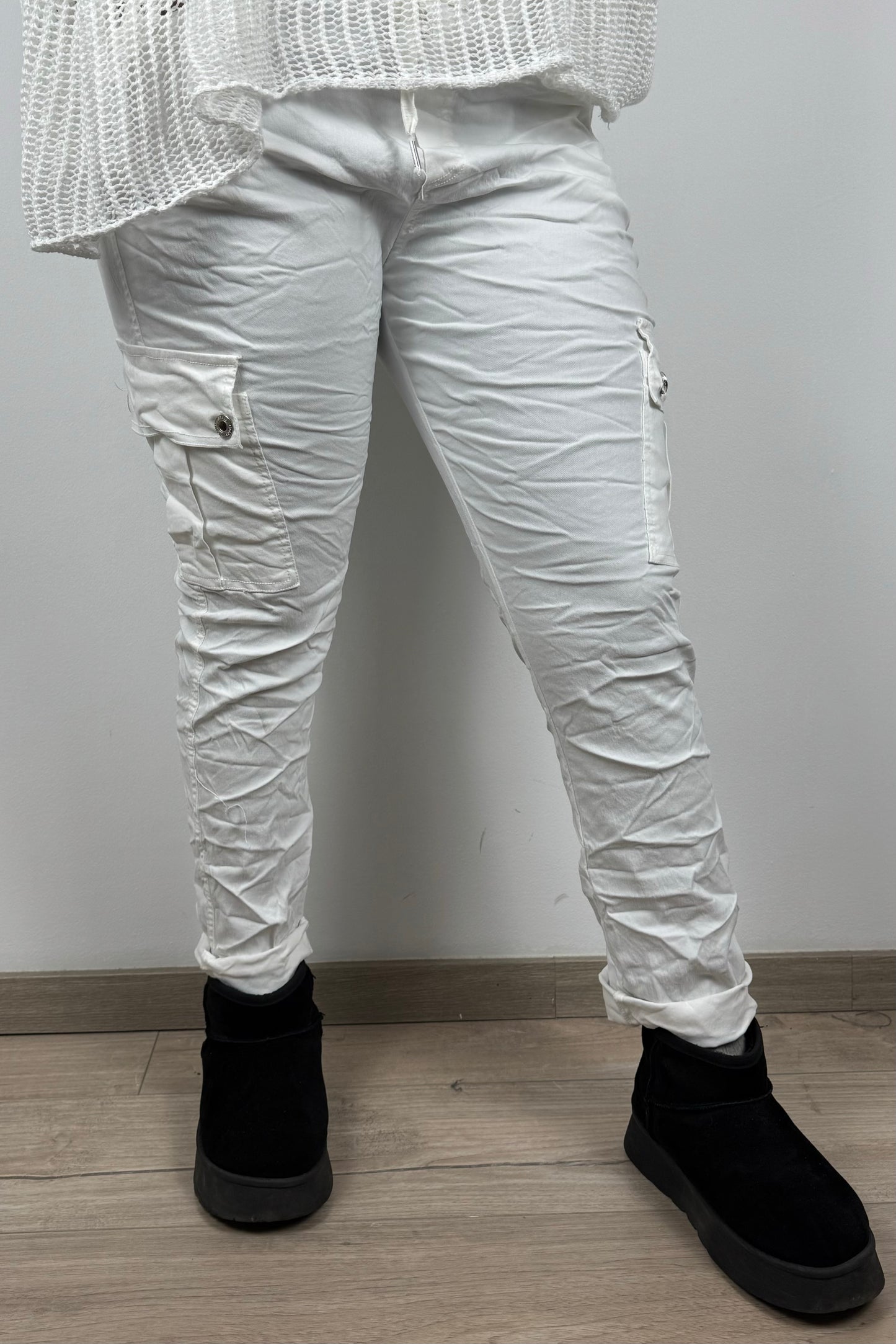 Slim Fit Damen-Cargohose – figurbetonter Schnitt