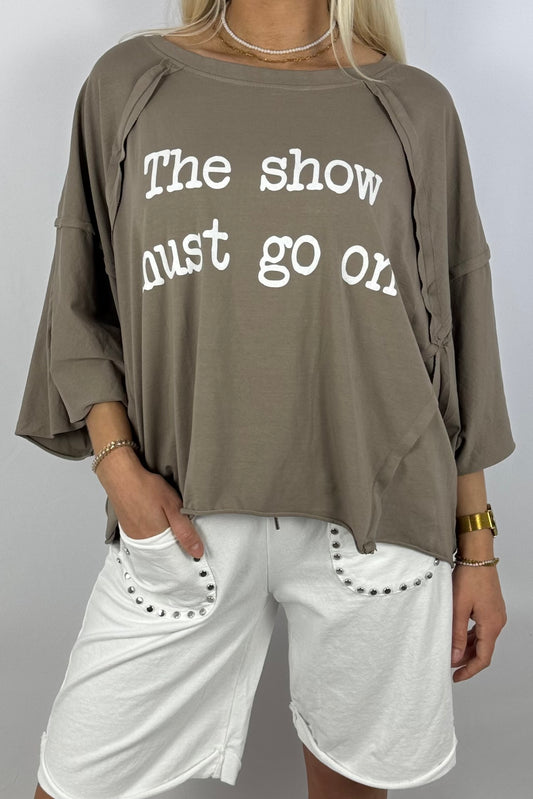 Oversize-Shirt „The show must go on“-Mud