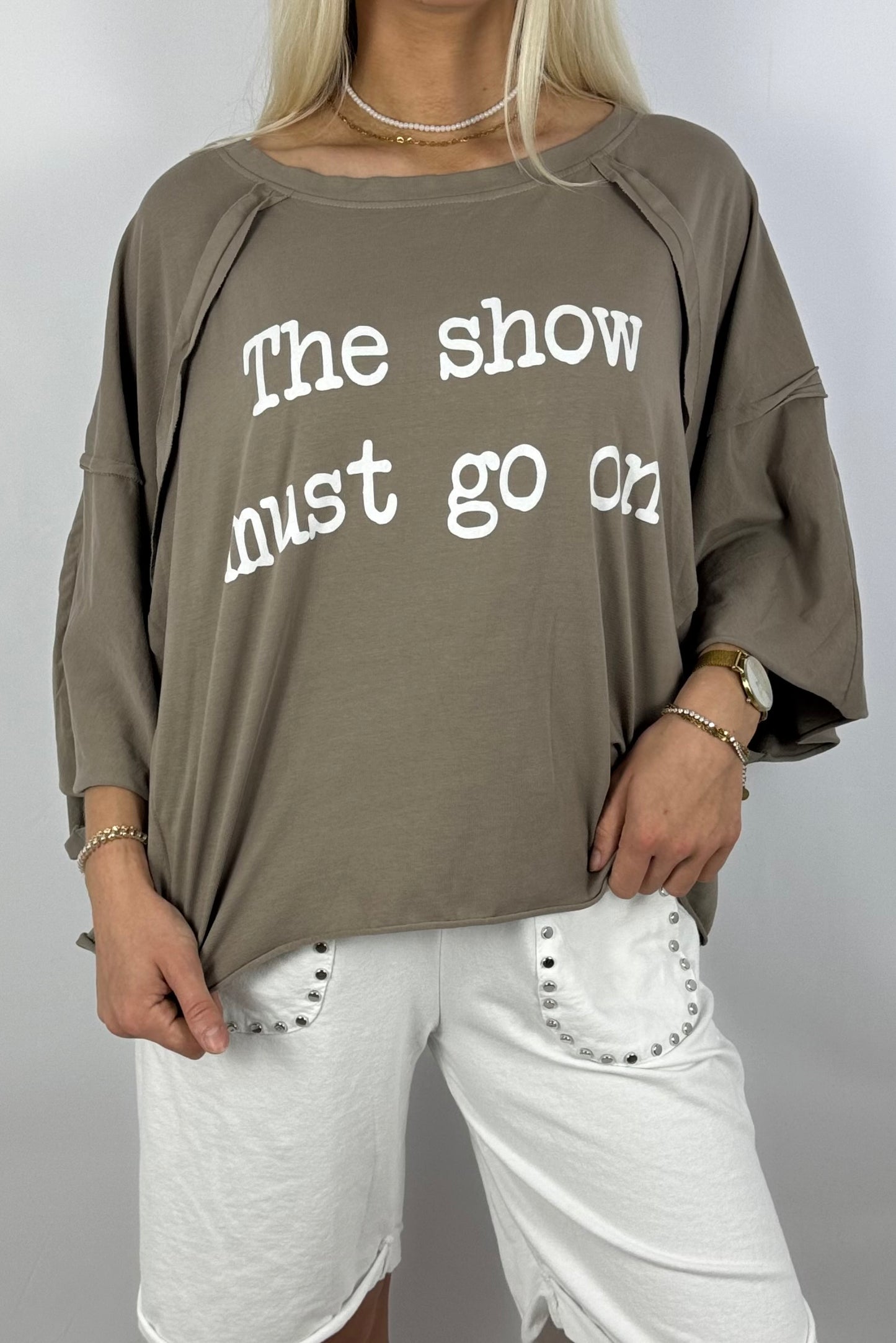 Oversize-Shirt „The show must go on“-Mud