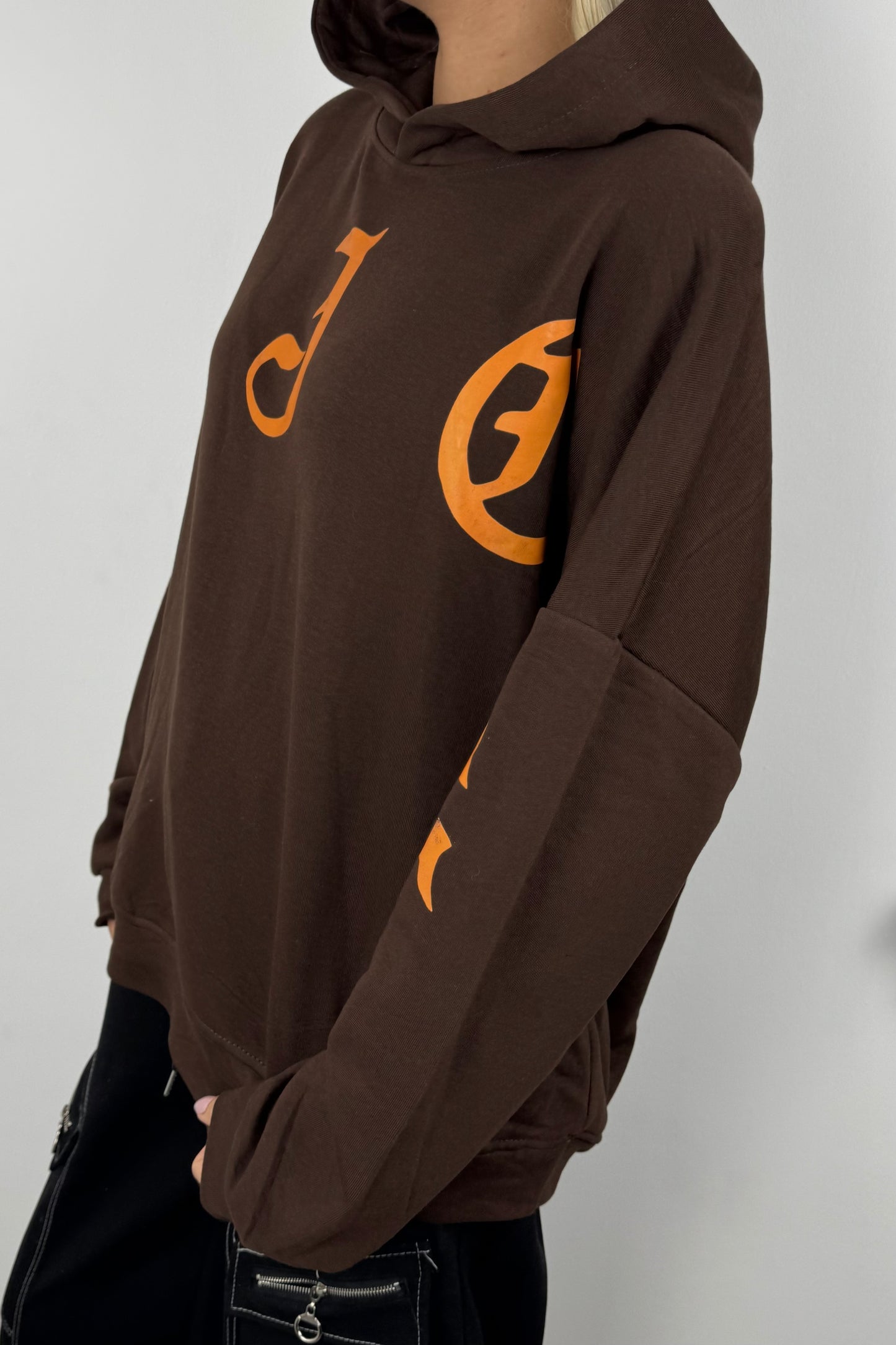 Oversize Hoodie „ENJOY“ –Choco