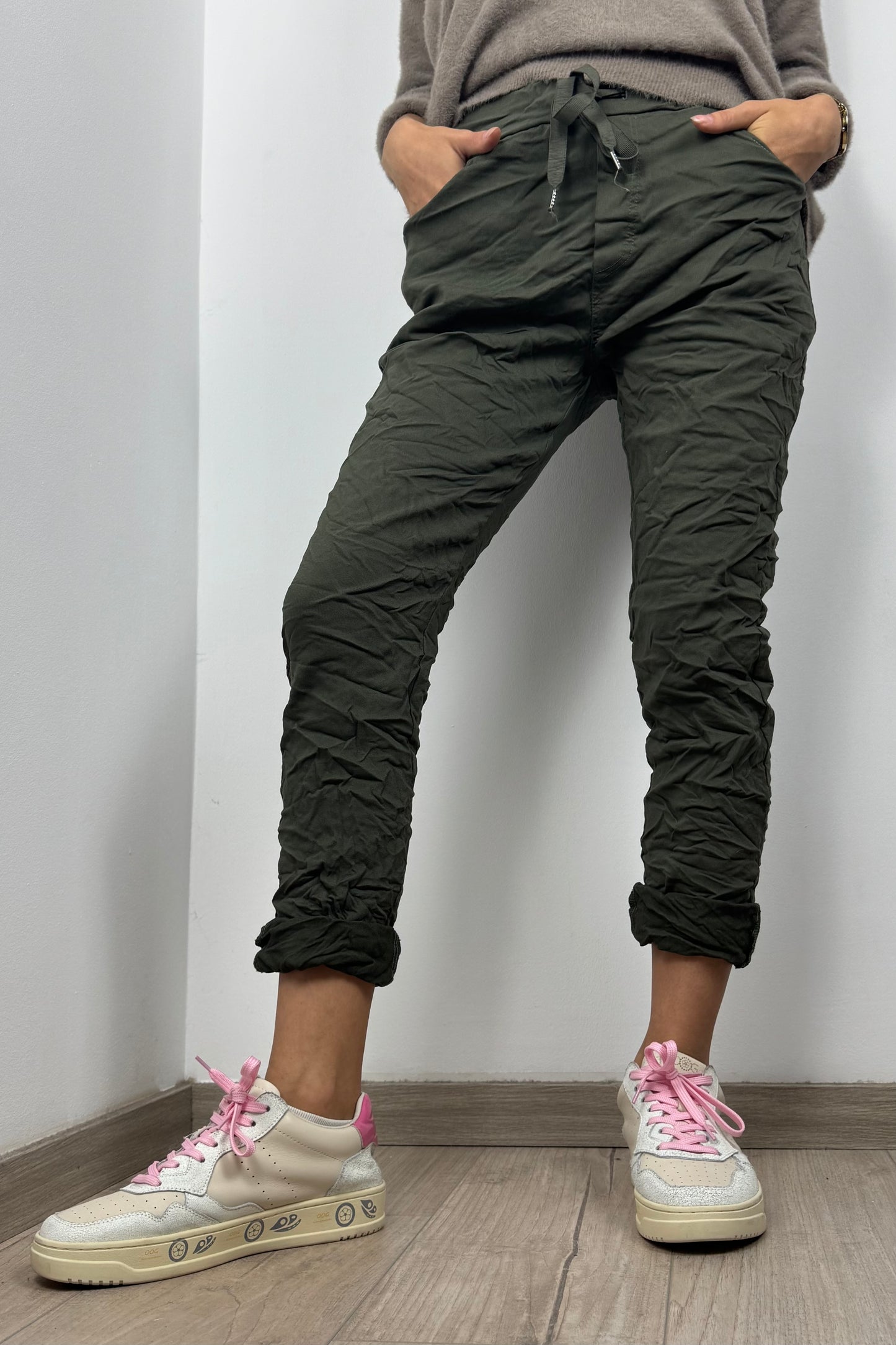 Damen Hose mit Kordelzug – Einheitsgröße 36-42