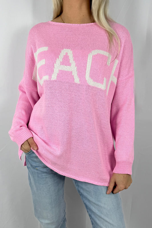 Damen Strickpullover „BEACH“ –Rosa