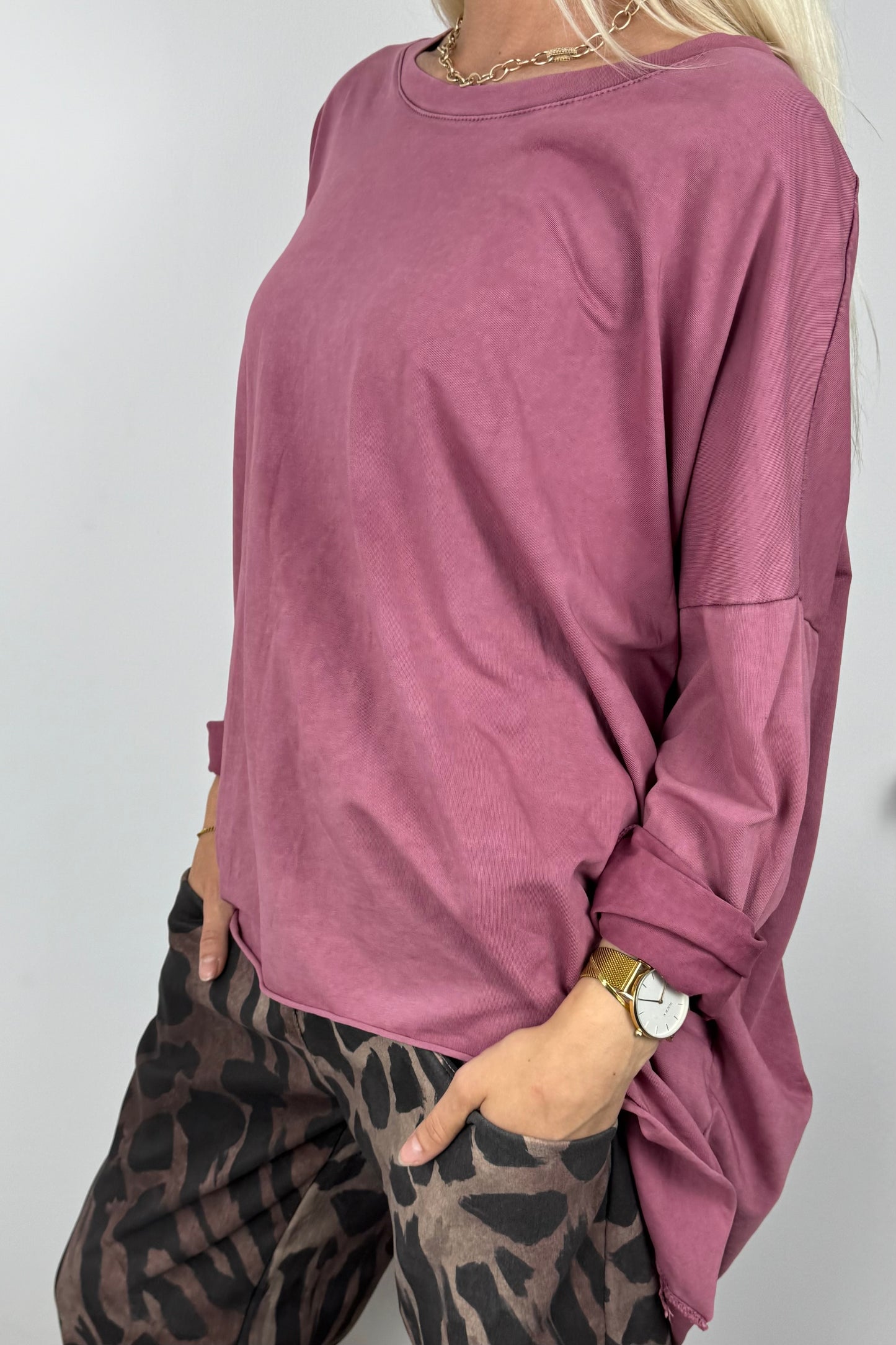 Oversize Damen Shirt mit weitem Schnitt