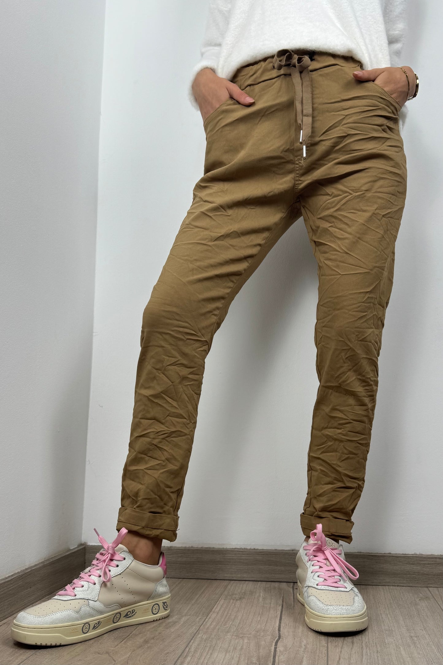 Damen Hose mit Kordelzug – Einheitsgröße 36-42
