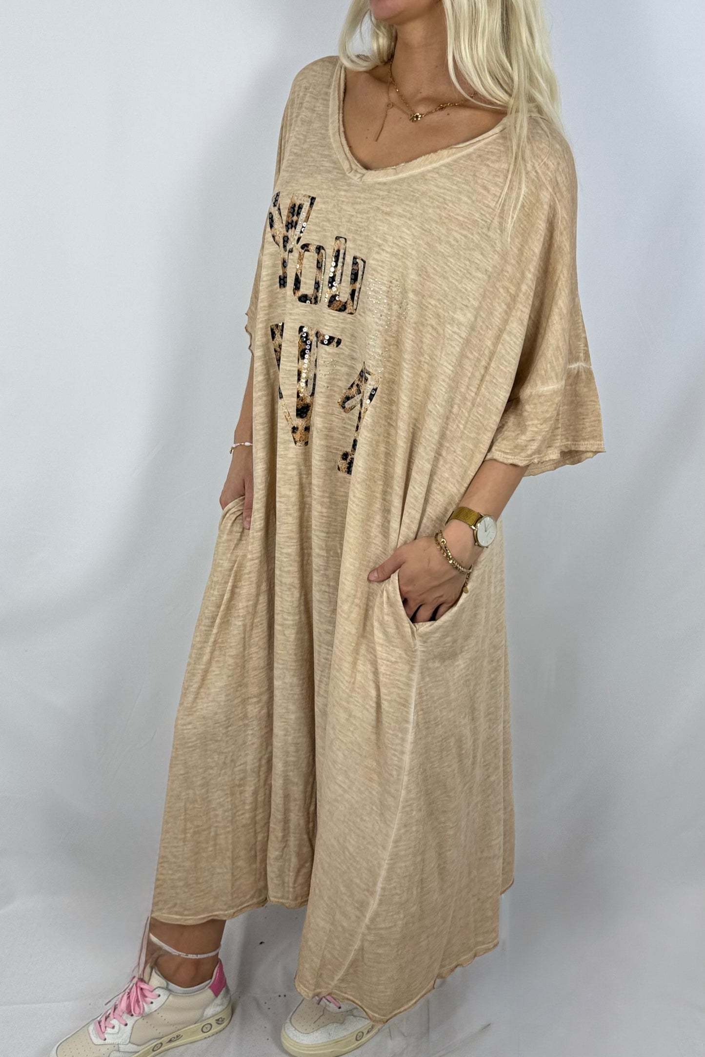 Kleid „You N°1“ mit Leo-Print-Kamel