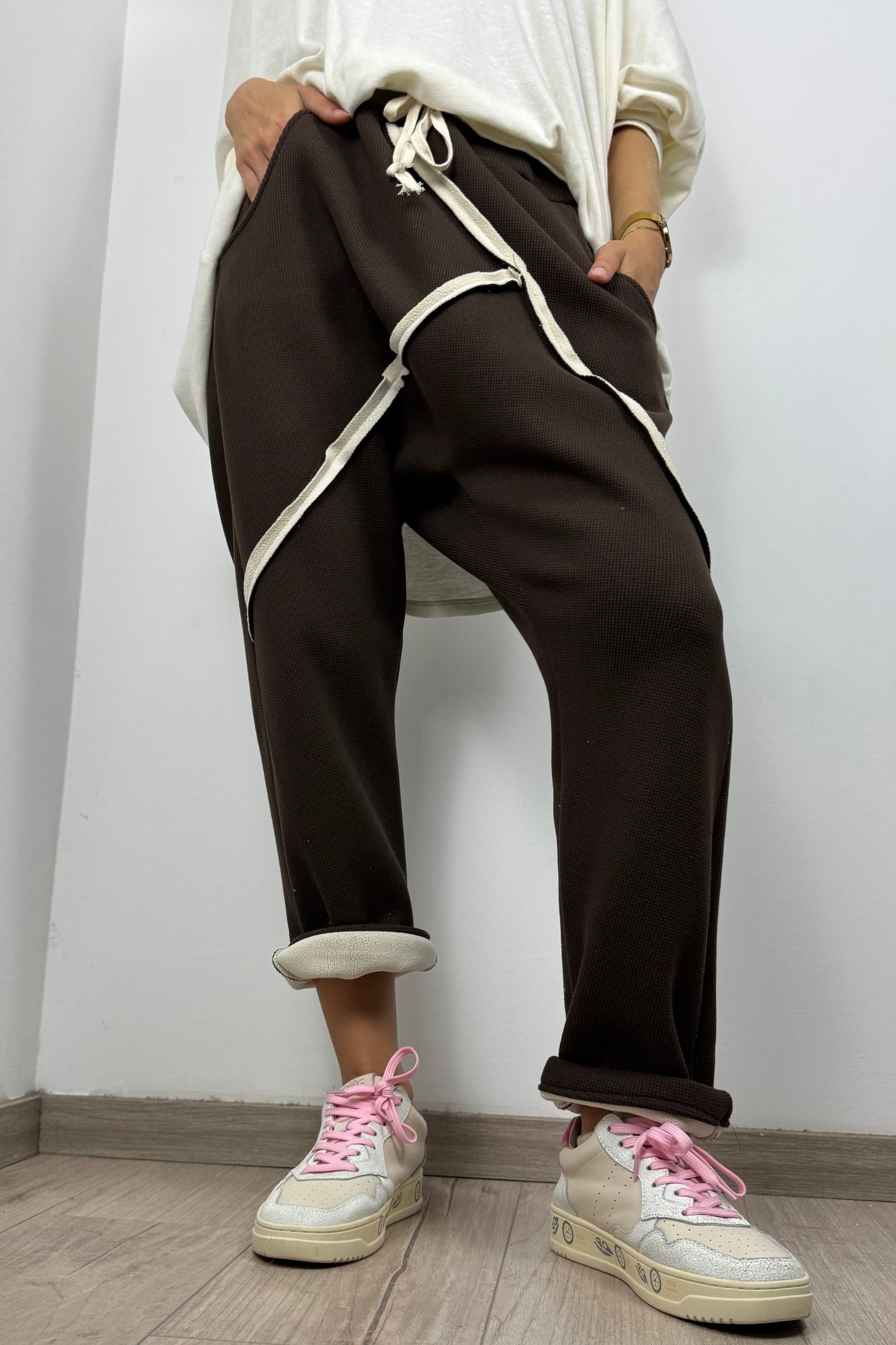 Jogpants mit Kordelzug –Choco
