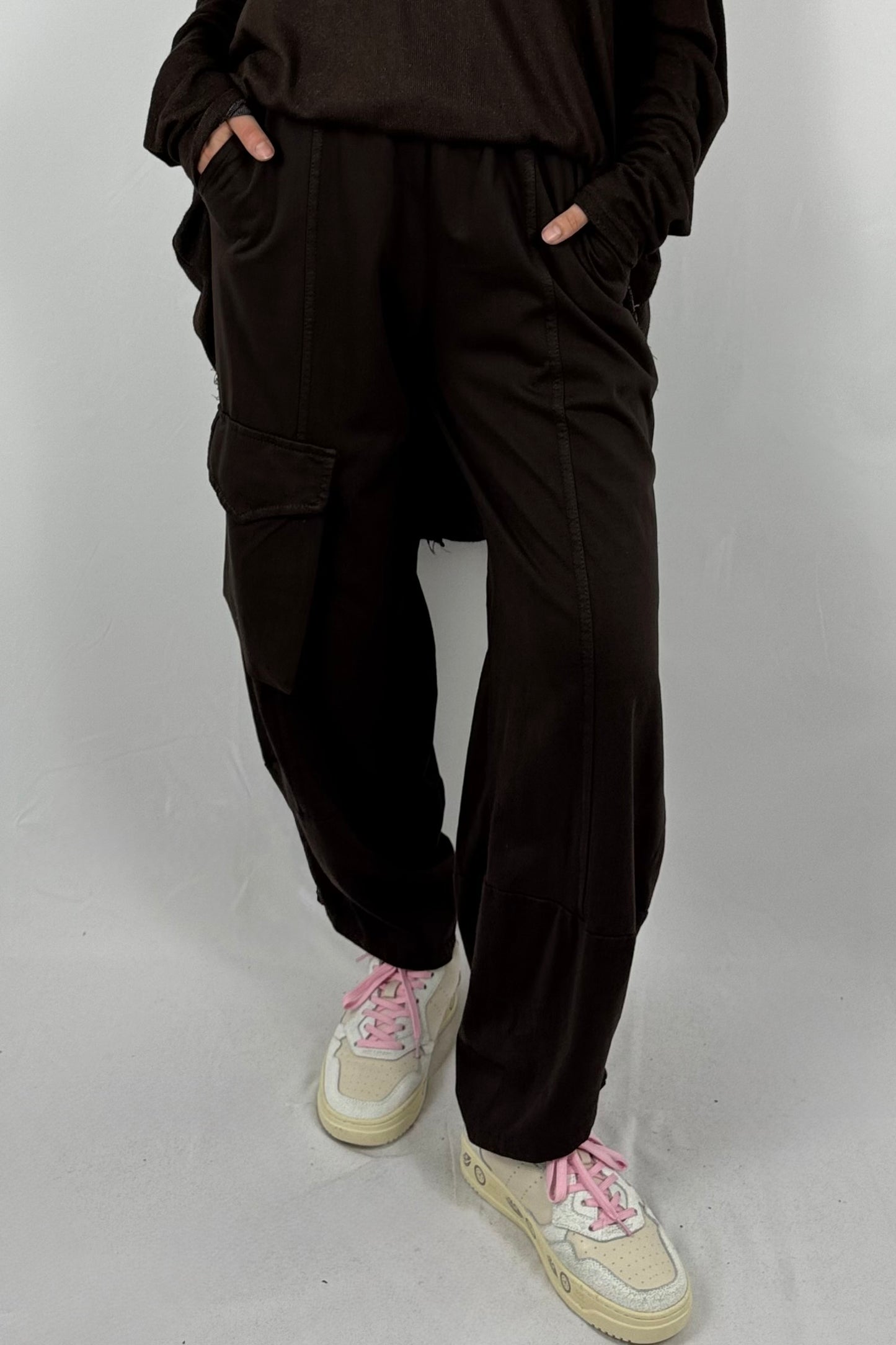 Damen Cargo-Hose – lässiger Freizeitlook-Coffee