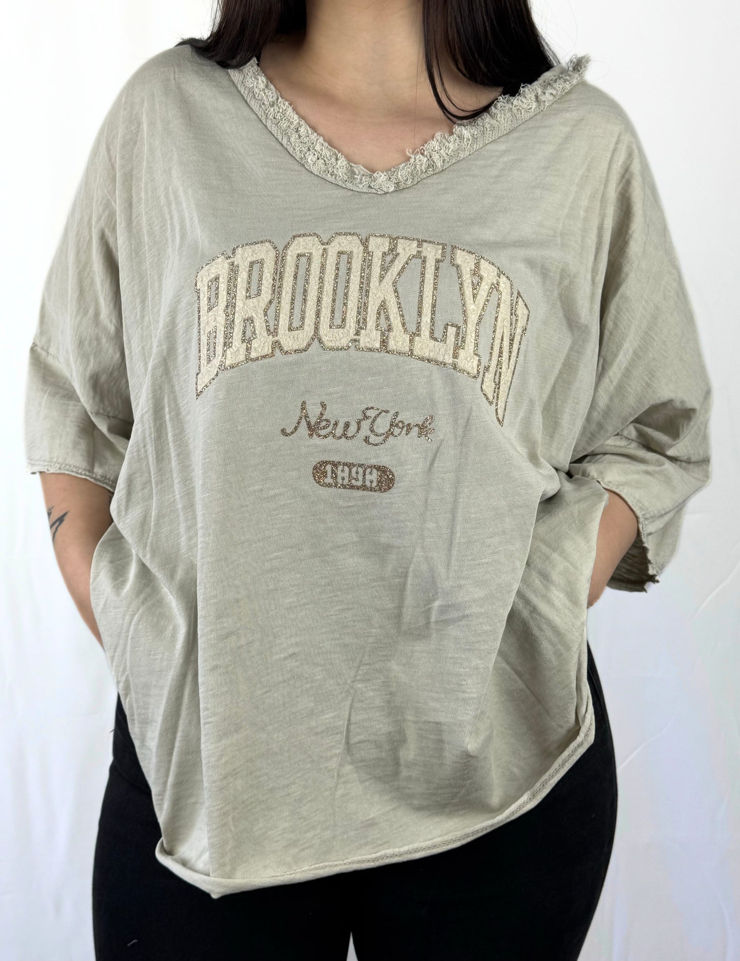 T-Shirt mit BROOKLYN-Print – urban & cool