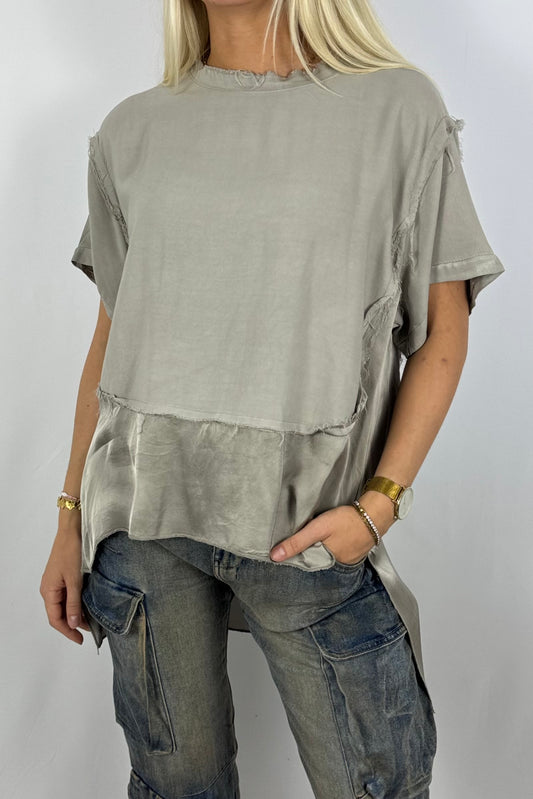 Damen Bluse mit Lagenlook –Mud